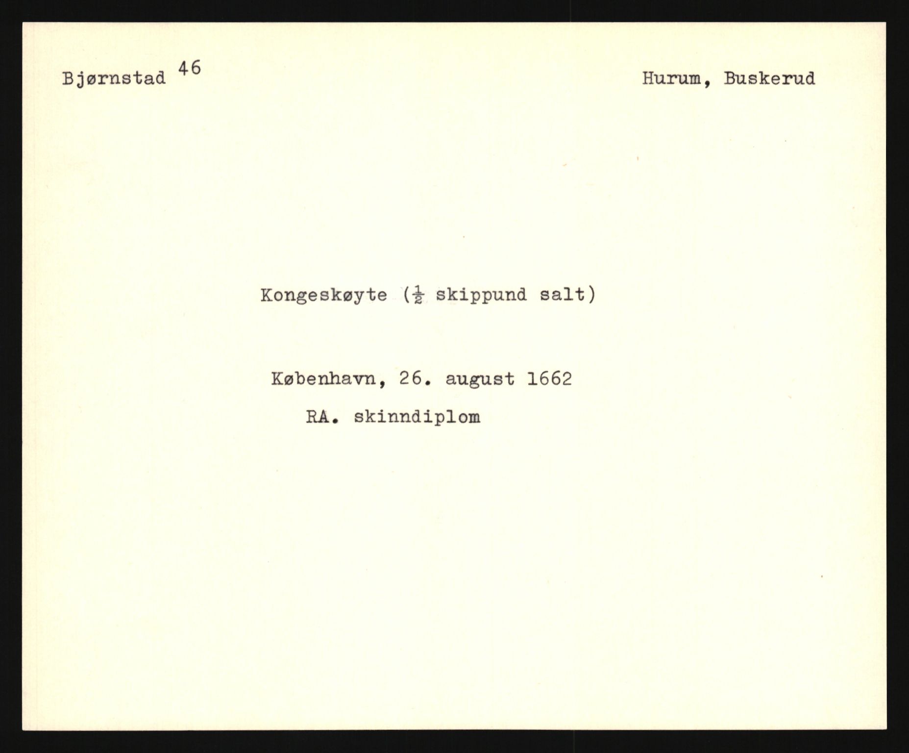 Riksarkivets diplomsamling, AV/RA-EA-5965/F35/F35e/L0016: Registreringssedler Buskerud 5, 1400-1700, p. 433