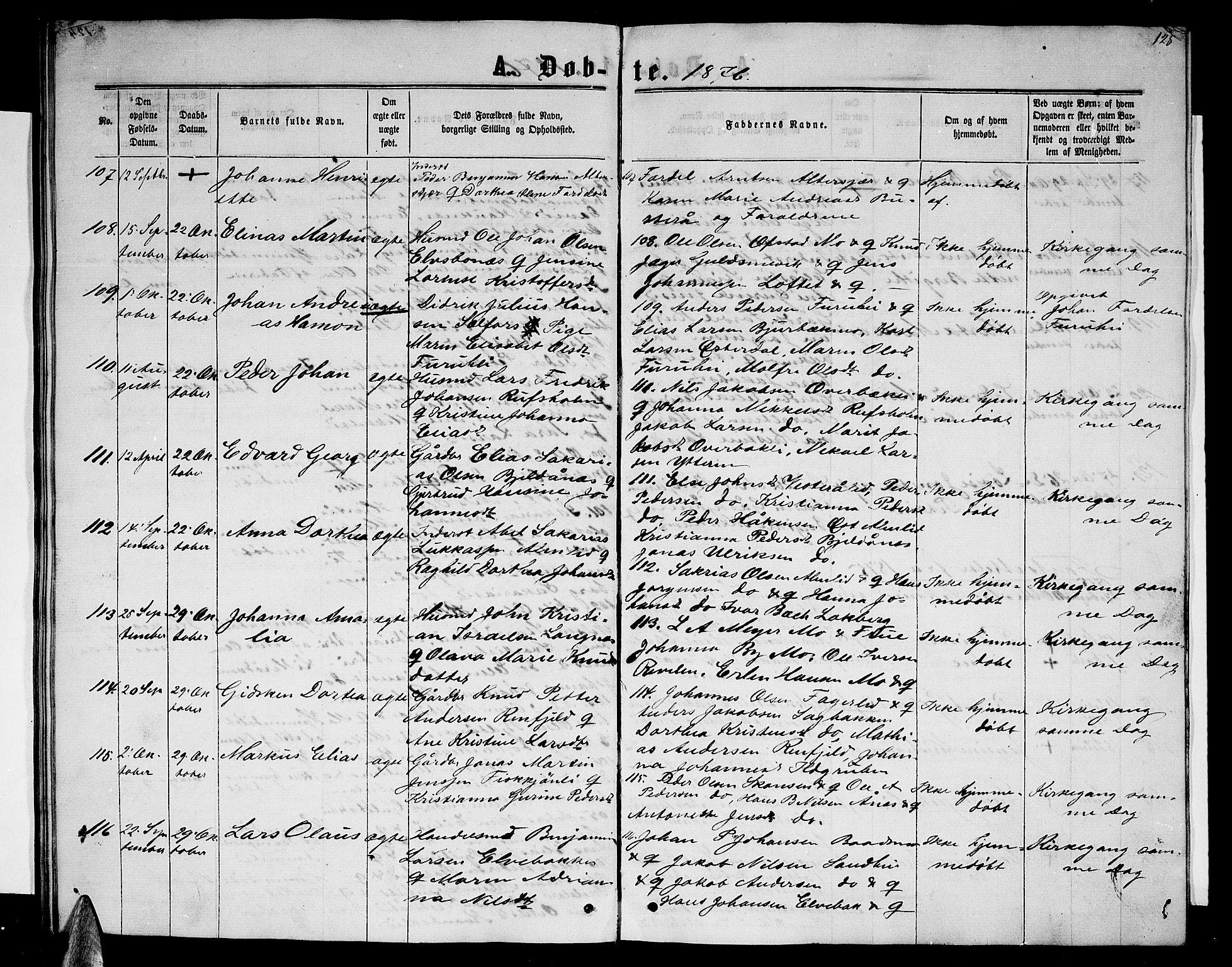 Ministerialprotokoller, klokkerbøker og fødselsregistre - Nordland, SAT/A-1459/827/L0415: Parish register (copy) no. 827C04, 1864-1886, p. 125
