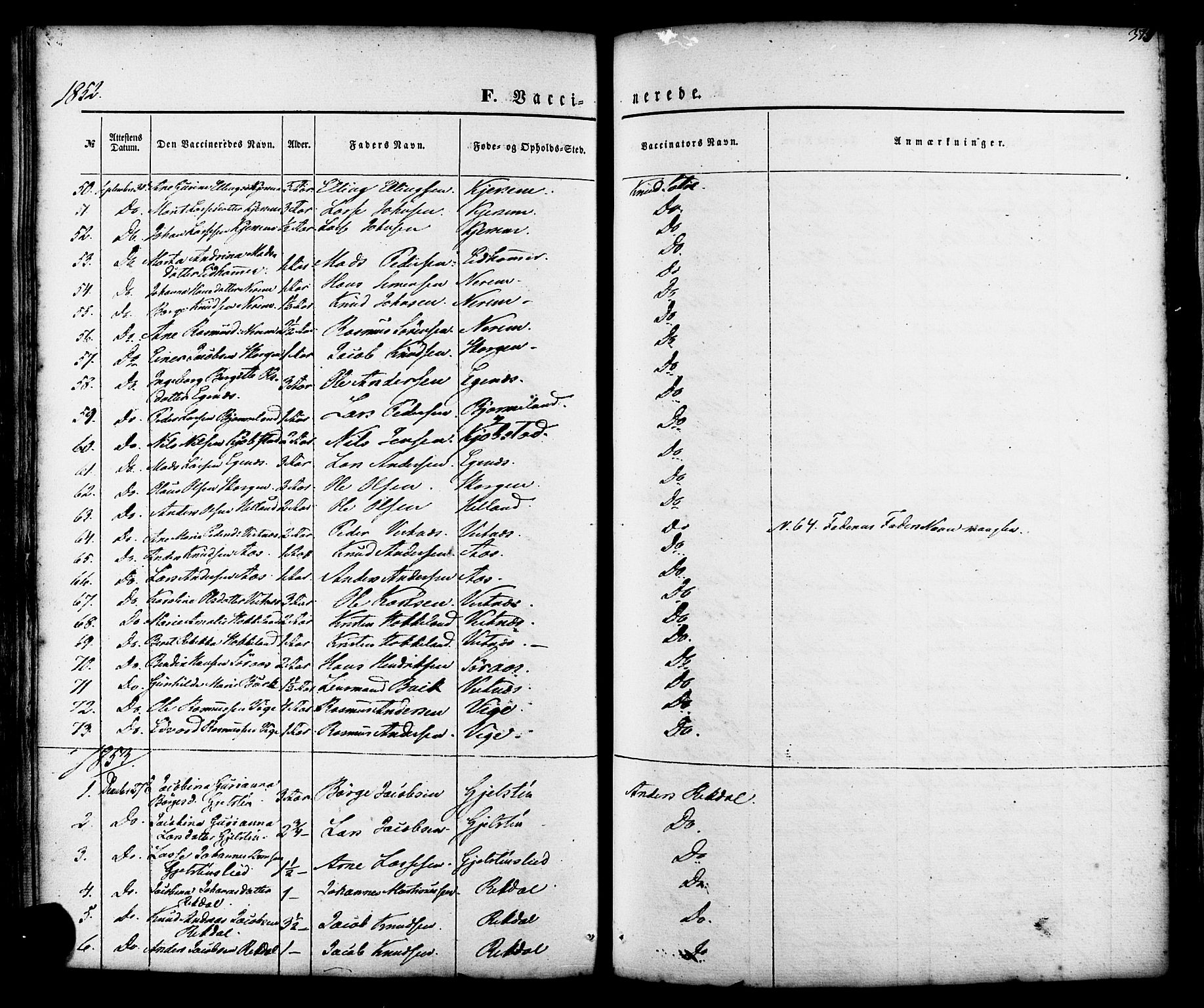 Ministerialprotokoller, klokkerbøker og fødselsregistre - Møre og Romsdal, SAT/A-1454/539/L0529: Parish register (official) no. 539A02, 1848-1872, p. 375