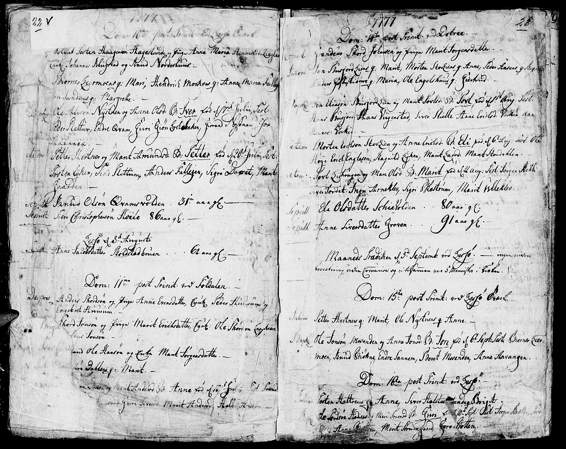 Lesja prestekontor, AV/SAH-PREST-068/H/Ha/Haa/L0003: Parish register (official) no. 3, 1777-1819, p. 22-23