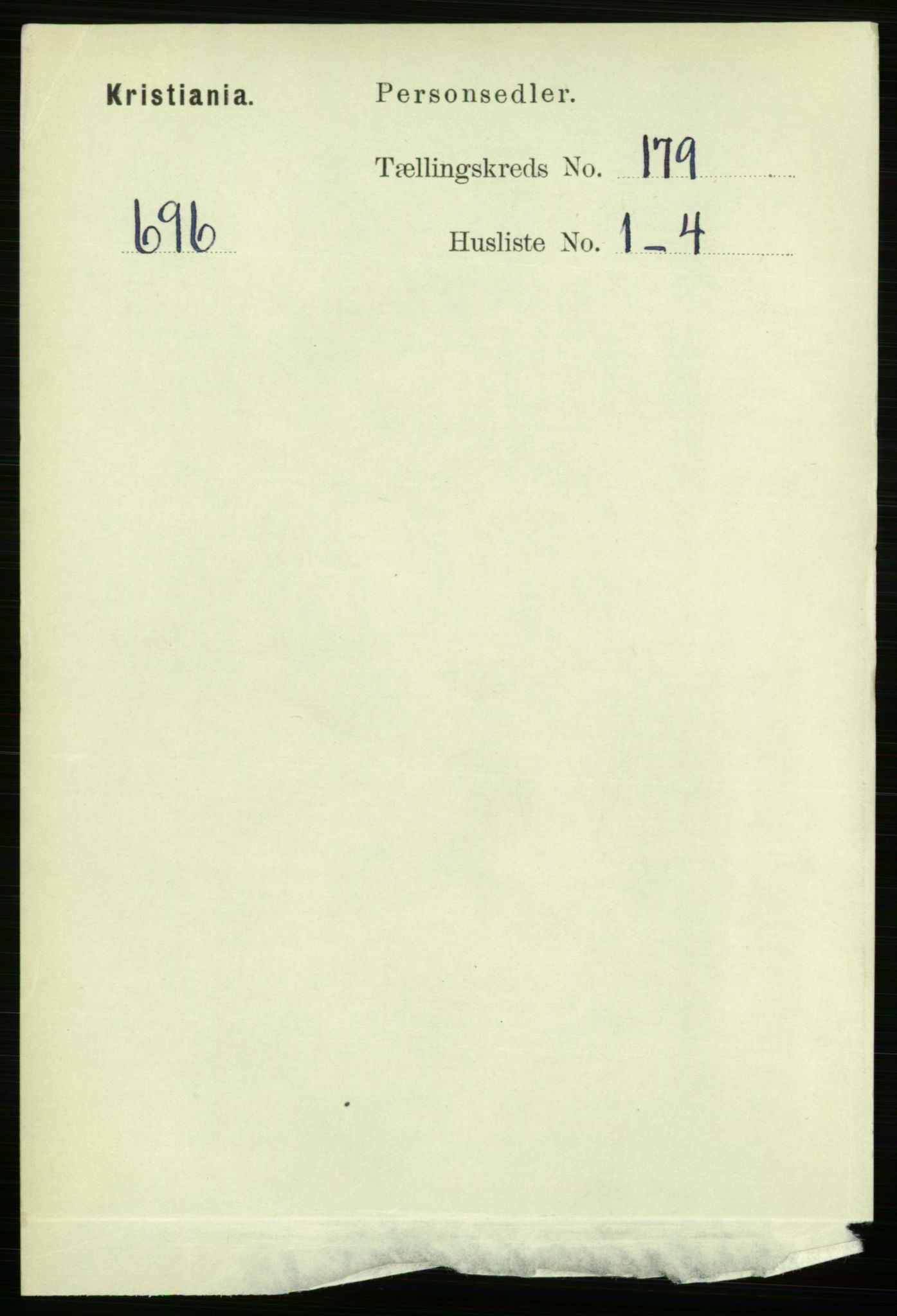 RA, 1891 census for 0301 Kristiania, 1891, p. 107934