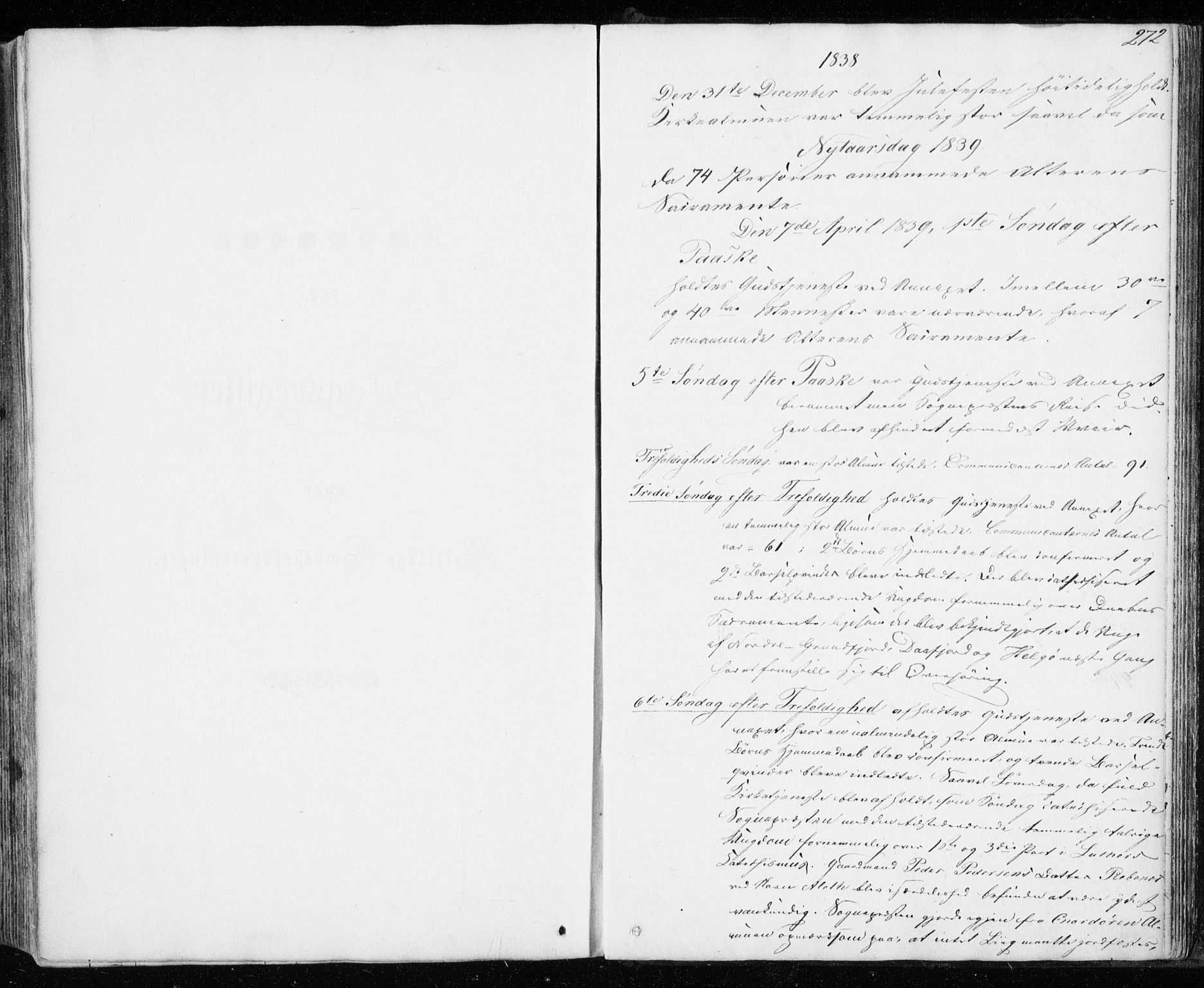 Karlsøy sokneprestembete, SATØ/S-1299/H/Ha/Haa/L0009kirke: Parish register (official) no. 9, 1838-1867, p. 272