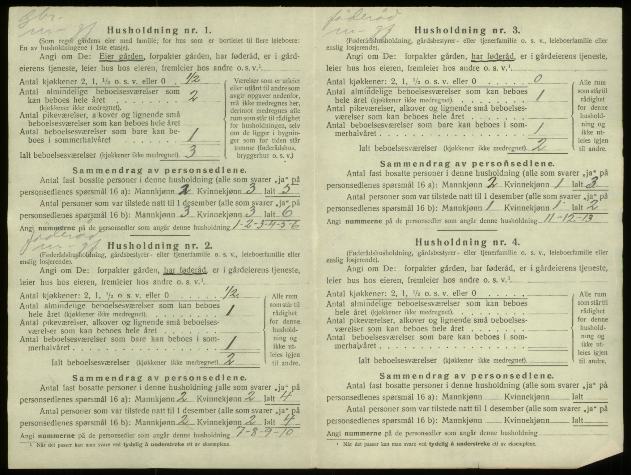 SAB, 1920 census for Davik, 1920, p. 68