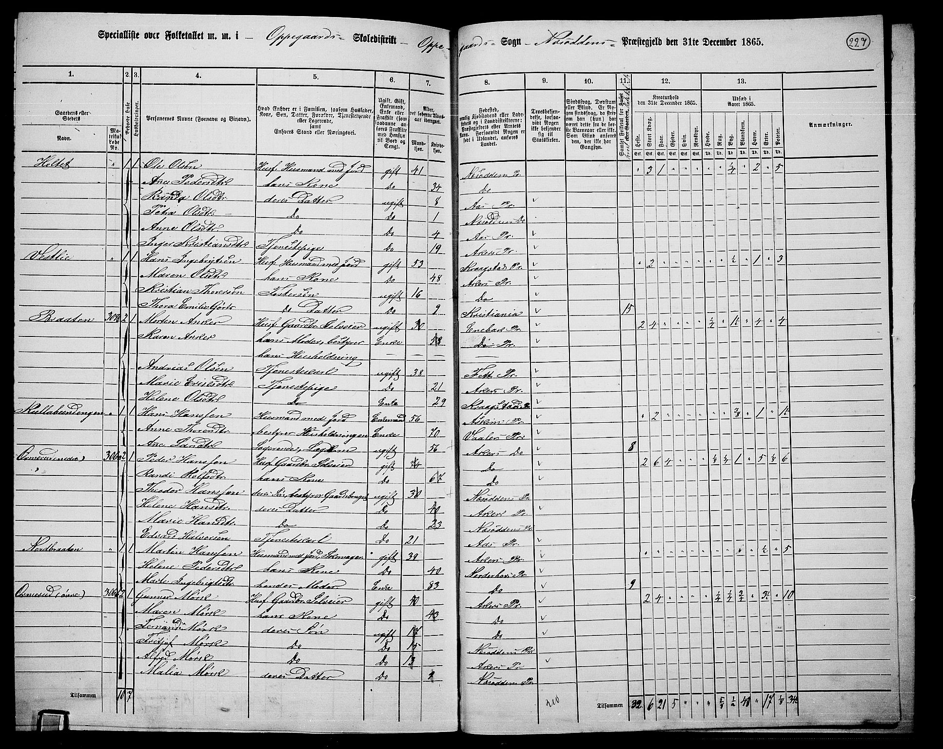 RA, 1865 census for Nesodden, 1865, p. 64