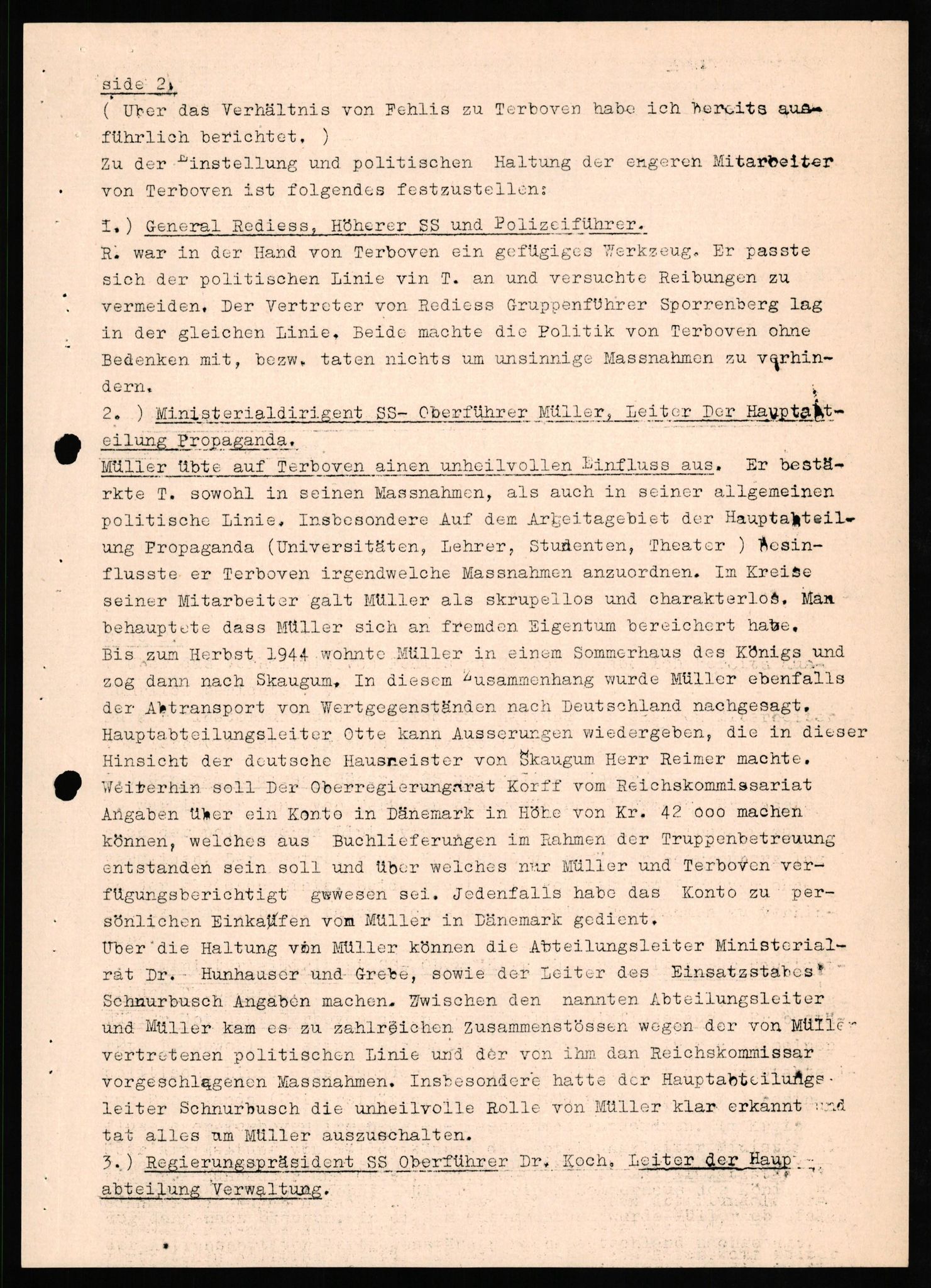 Forsvaret, Forsvarets overkommando II, AV/RA-RAFA-3915/D/Db/L0024: CI Questionaires. Tyske okkupasjonsstyrker i Norge. Tyskere., 1945-1946, p. 329