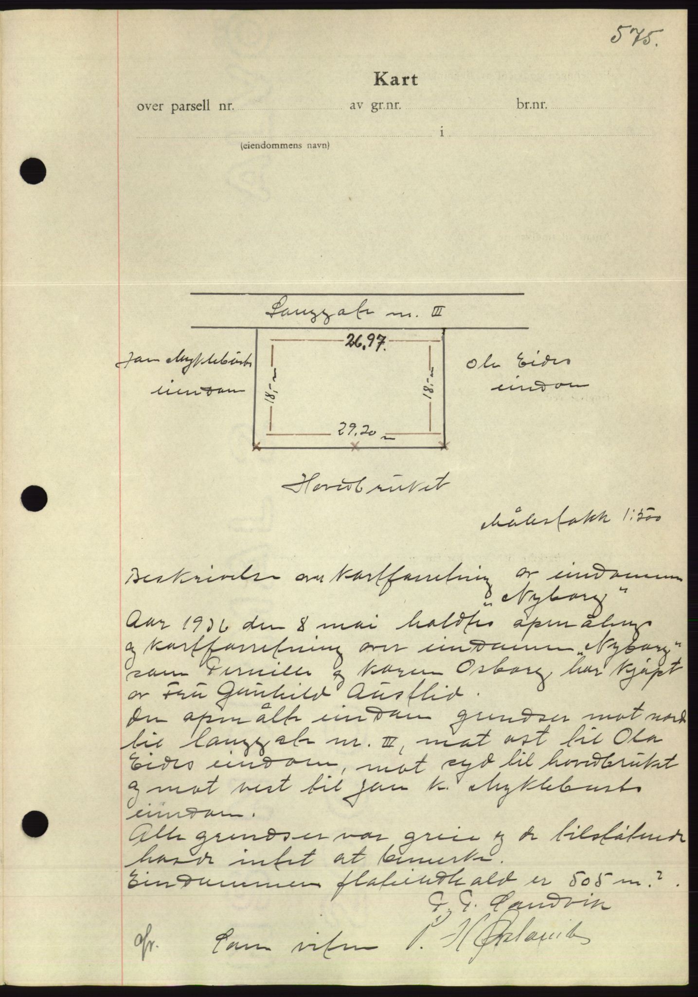 Søre Sunnmøre sorenskriveri, AV/SAT-A-4122/1/2/2C/L0060: Mortgage book no. 54, 1935-1936, Deed date: 15.06.1936