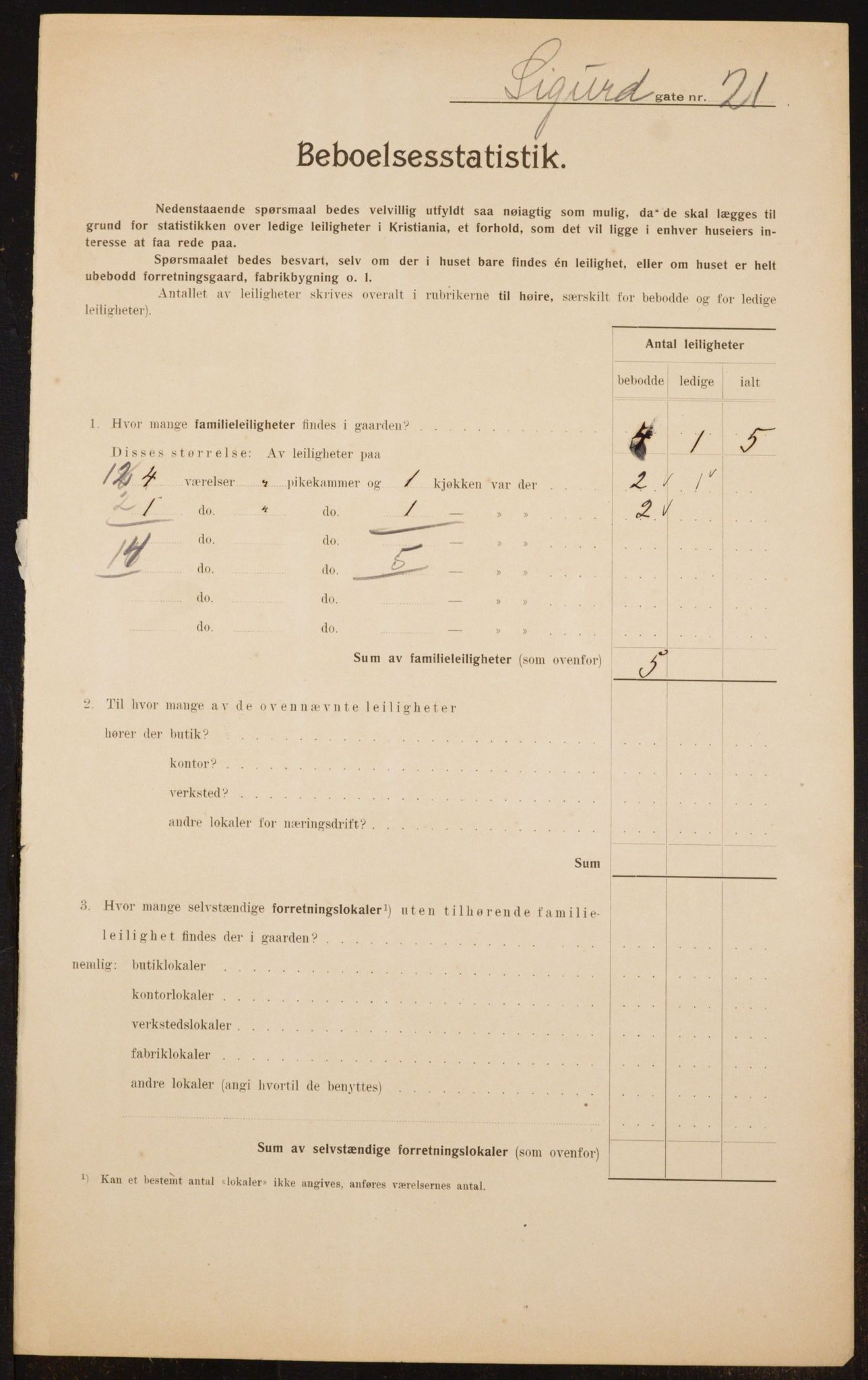 OBA, Municipal Census 1910 for Kristiania, 1910, p. 90849