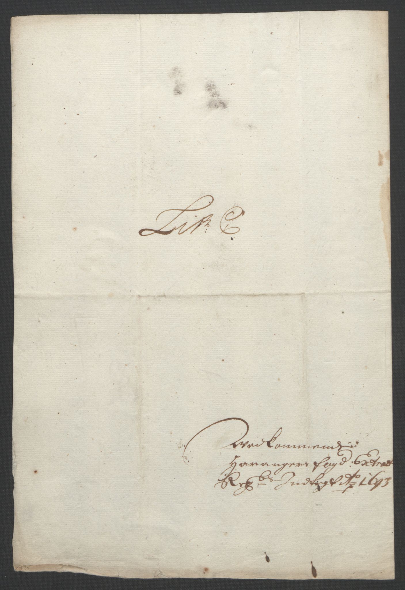 Rentekammeret inntil 1814, Reviderte regnskaper, Fogderegnskap, RA/EA-4092/R48/L2974: Fogderegnskap Sunnhordland og Hardanger, 1693, p. 261