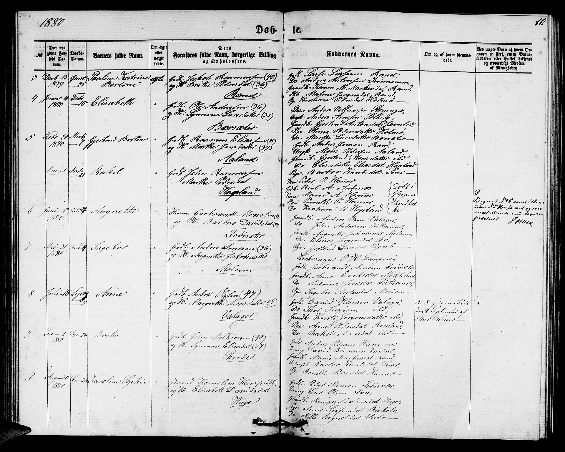 Innvik sokneprestembete, SAB/A-80501: Parish register (copy) no. C 2, 1864-1882, p. 60