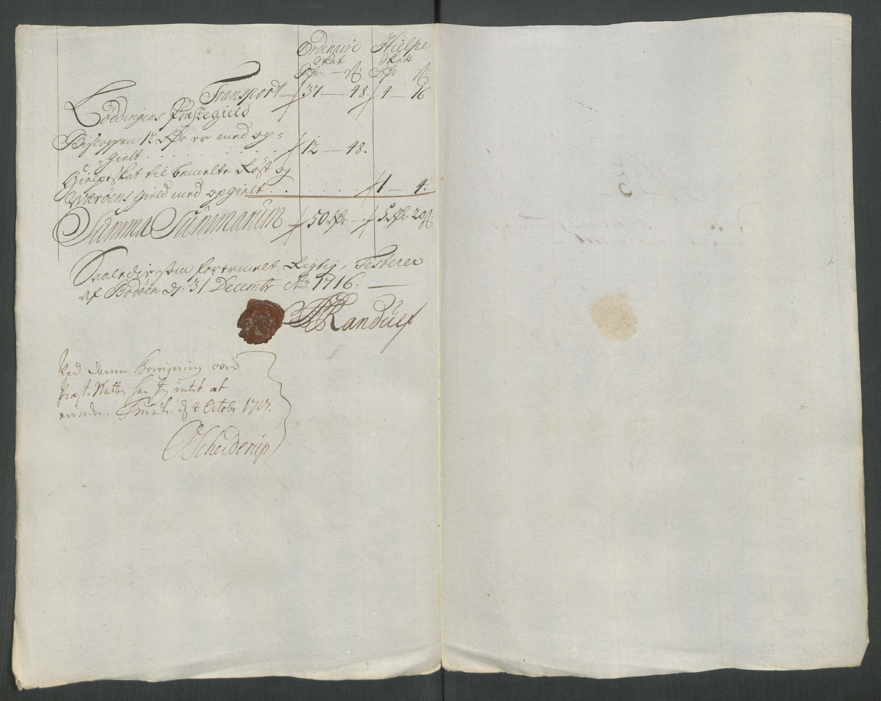 Rentekammeret inntil 1814, Reviderte regnskaper, Fogderegnskap, RA/EA-4092/R66/L4586: Fogderegnskap Salten, 1716, p. 82