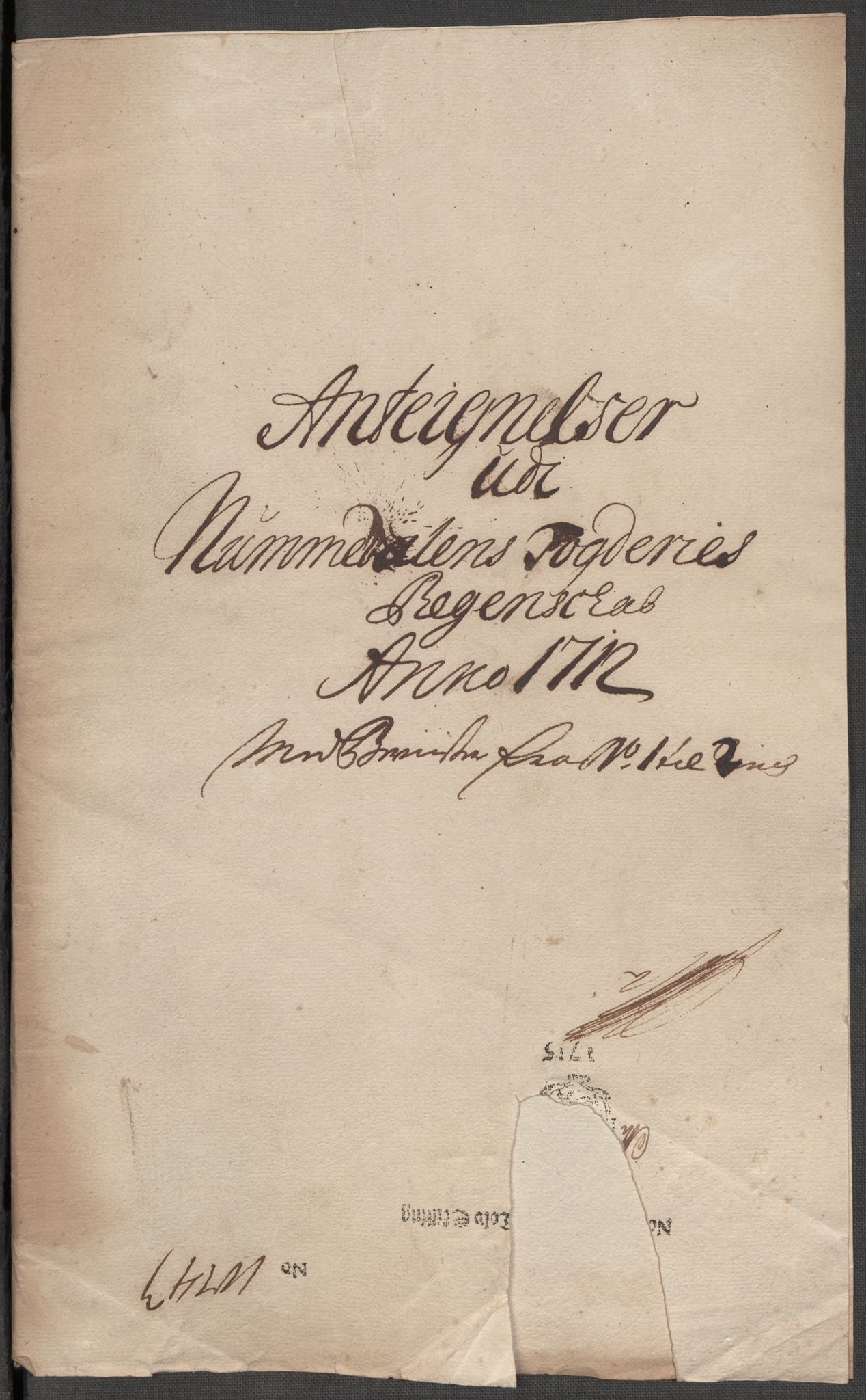 Rentekammeret inntil 1814, Reviderte regnskaper, Fogderegnskap, AV/RA-EA-4092/R64/L4433: Fogderegnskap Namdal, 1712, p. 253