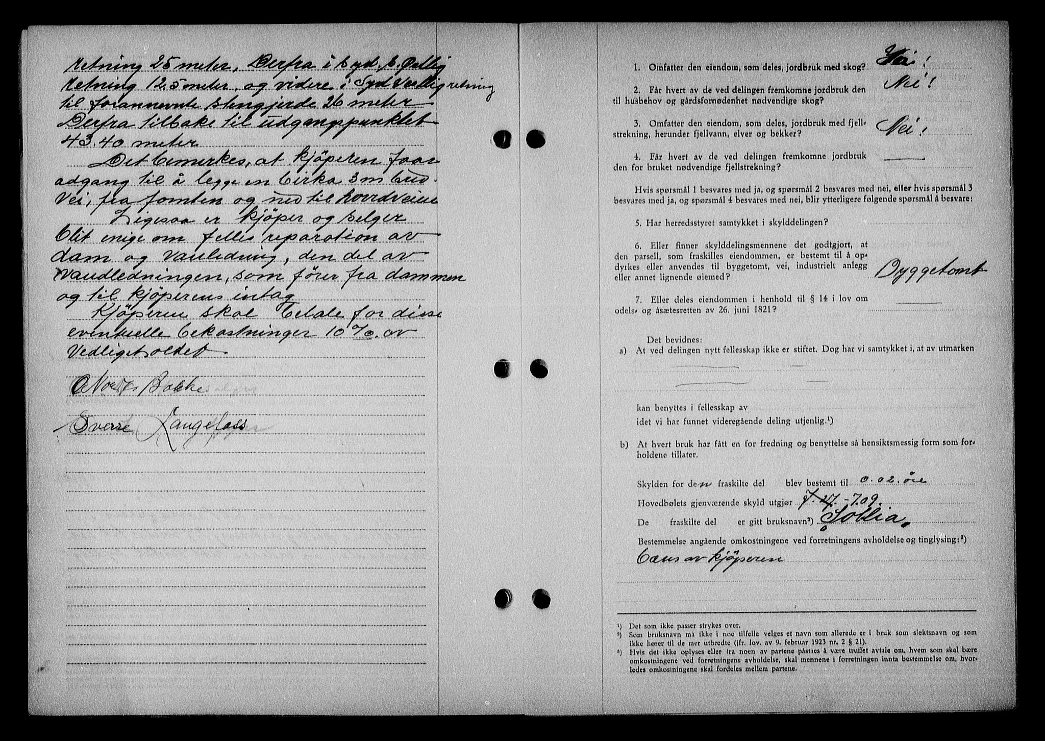 Nedenes sorenskriveri, AV/SAK-1221-0006/G/Gb/Gba/L0050: Mortgage book no. A-IV, 1942-1943, Diary no: : 650/1943