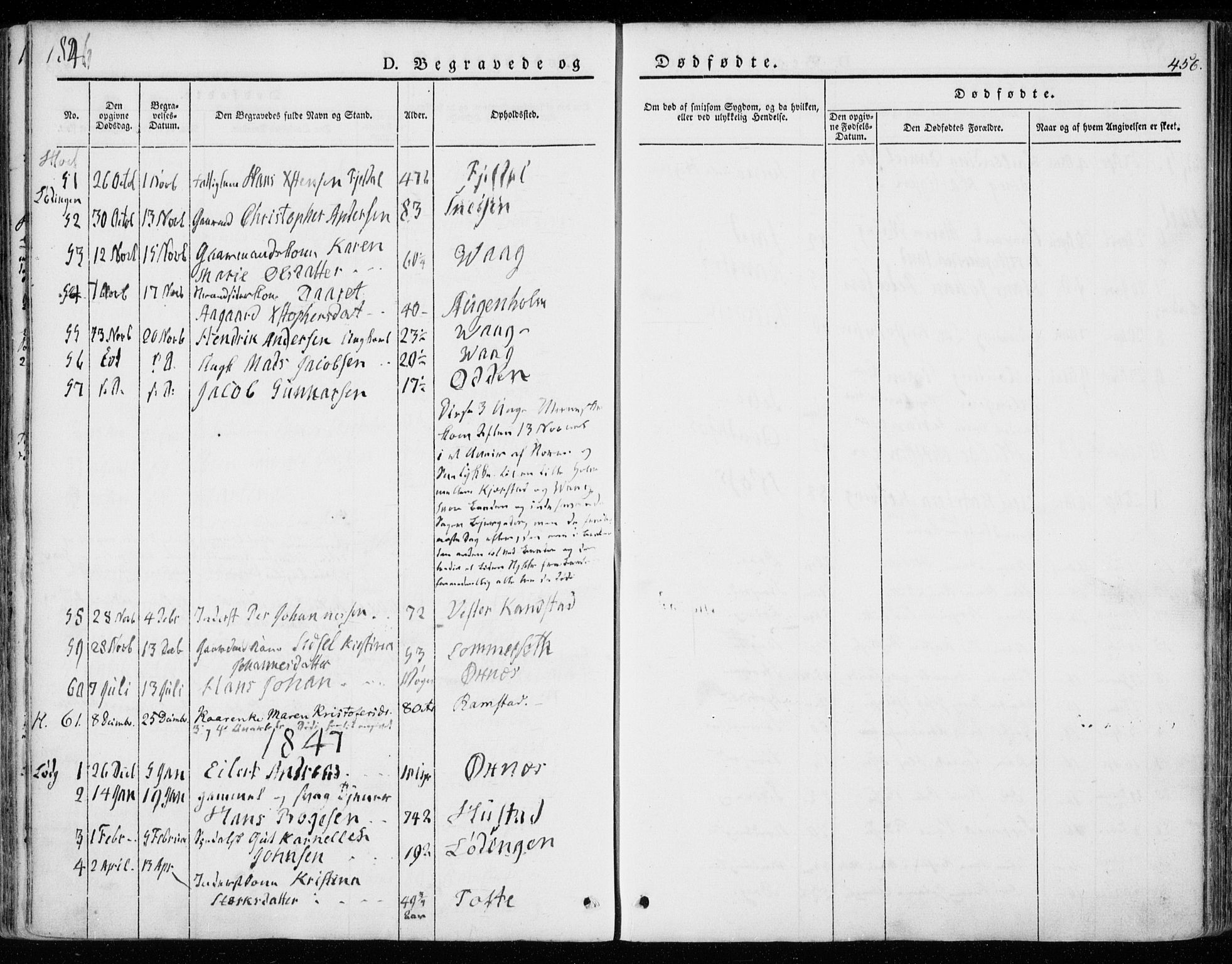 Ministerialprotokoller, klokkerbøker og fødselsregistre - Nordland, AV/SAT-A-1459/872/L1033: Parish register (official) no. 872A08, 1840-1863, p. 456