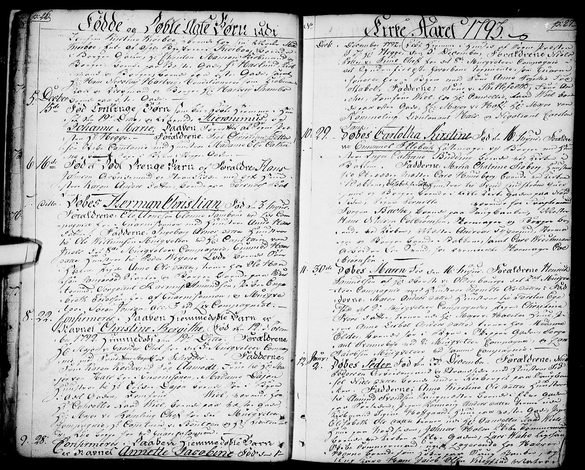 Halden prestekontor Kirkebøker, SAO/A-10909/F/Fa/L0002: Parish register (official) no. I 2, 1792-1812, p. 26-27