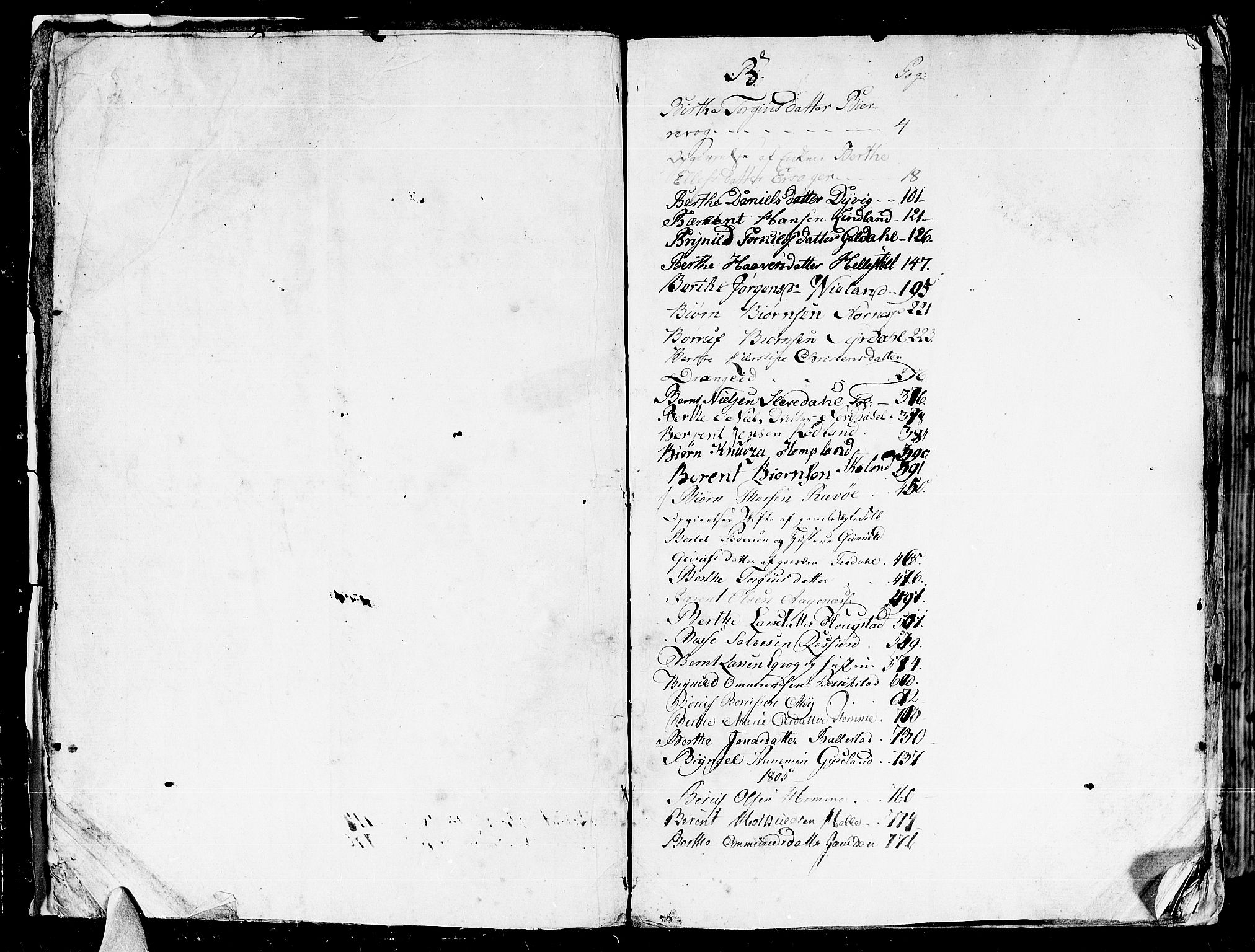 Lister sorenskriveri, AV/SAK-1221-0003/H/Hc/L0048: Skifteprotokoll nr 37a med register, 1799-1805