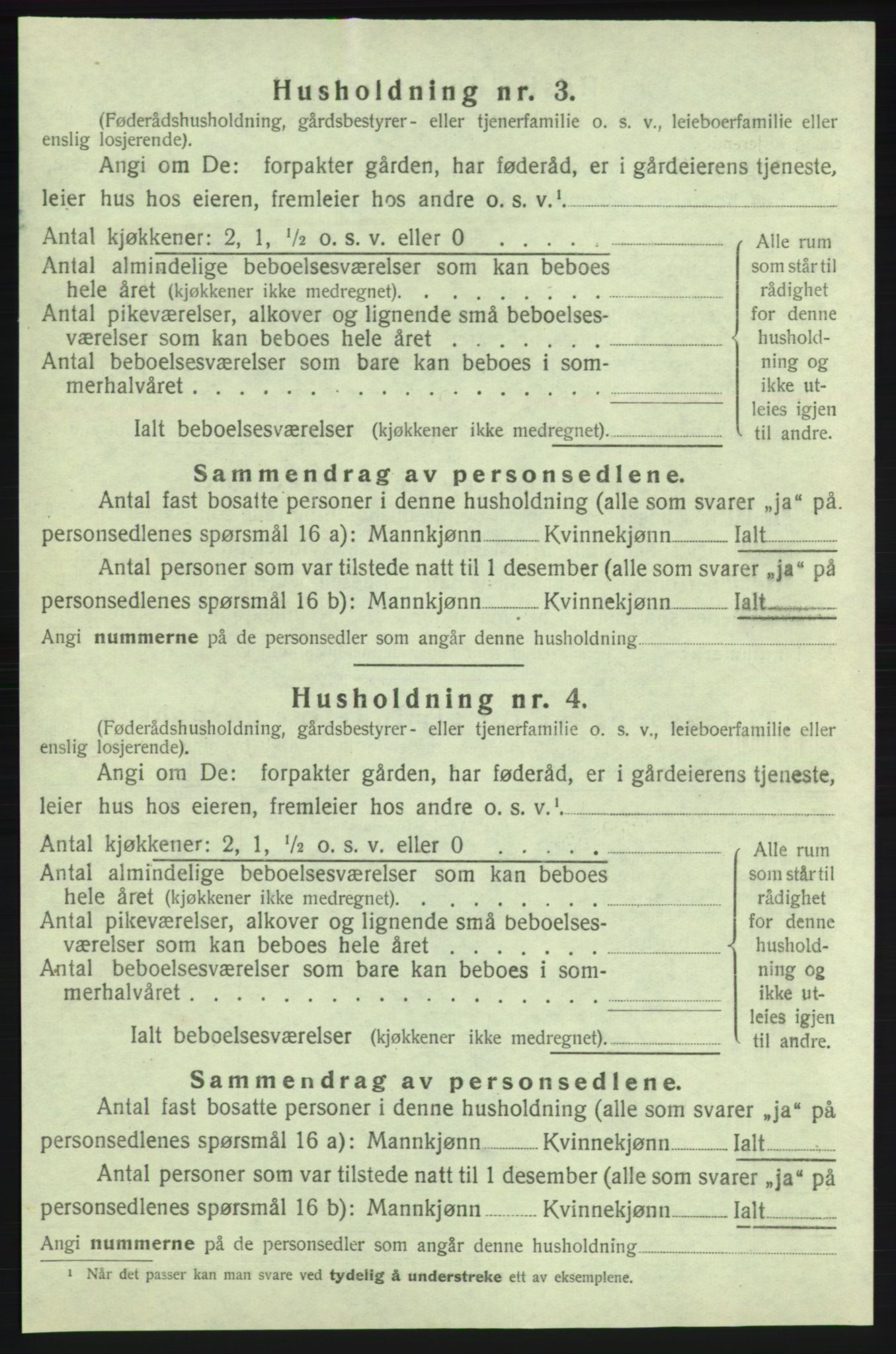 SAB, 1920 census for Kvinnherad, 1920, p. 1255