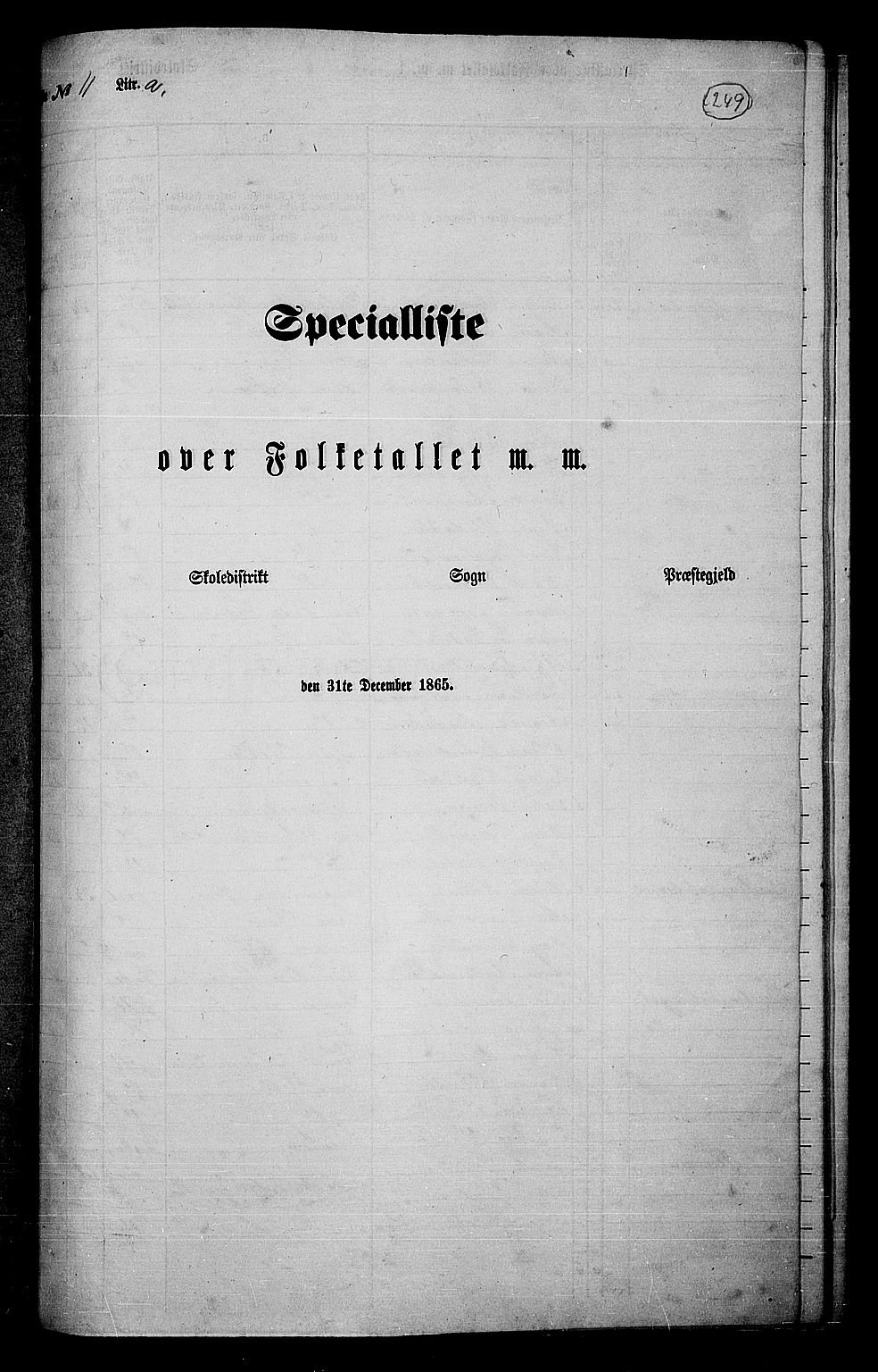 RA, 1865 census for Gausdal, 1865, p. 213