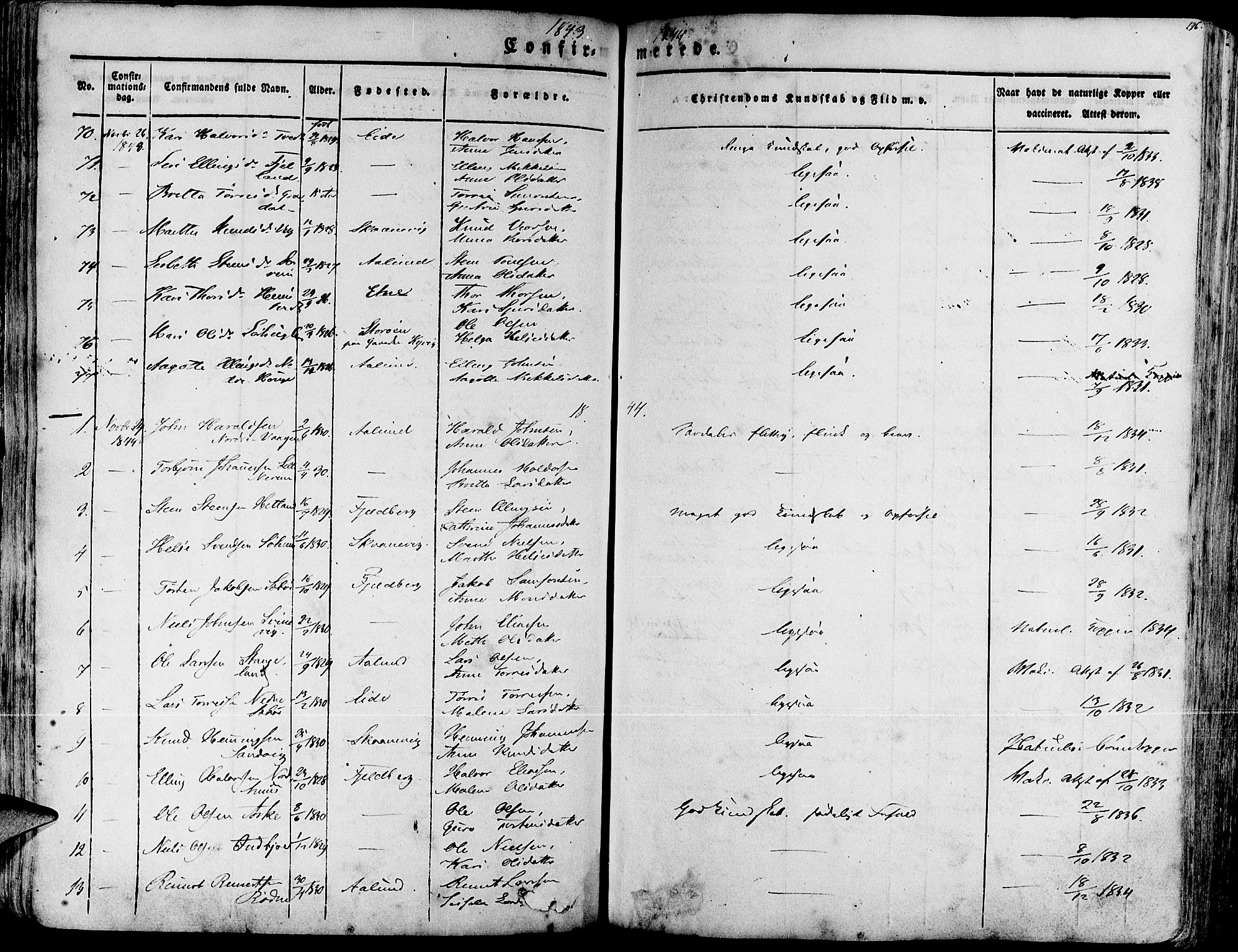 Fjelberg sokneprestembete, SAB/A-75201/H/Haa: Parish register (official) no. A 6, 1835-1851, p. 196