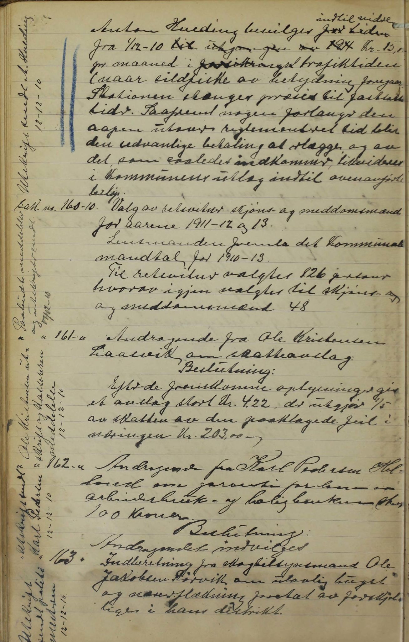 Tysfjord kommune. Formannskapet, AIN/K-18500.150/100/L0002: Forhandlingsprotokoll for Tysfjordens formandskap, 1895-1912