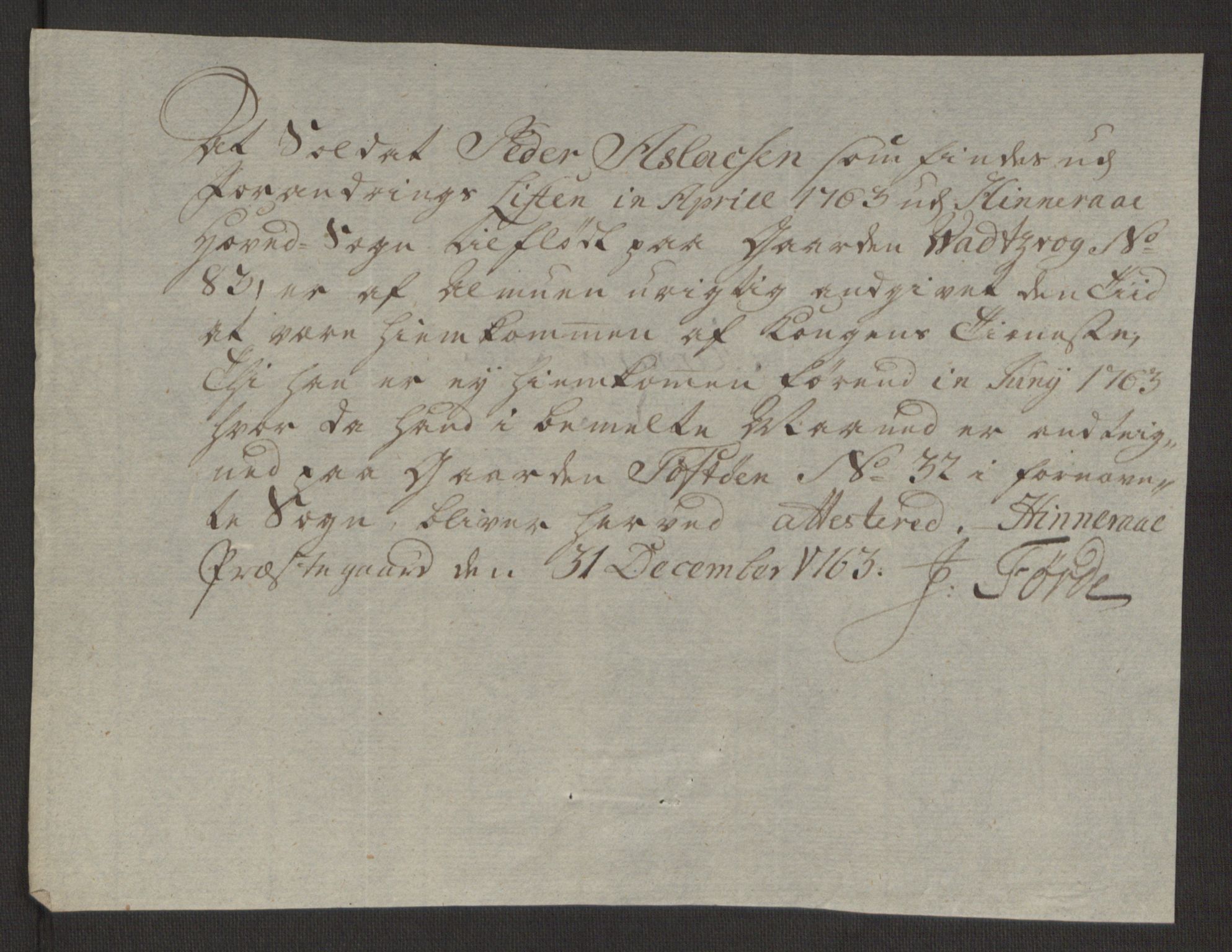 Rentekammeret inntil 1814, Reviderte regnskaper, Hovedkasseregnskaper, AV/RA-EA-4065/Rf/L0072b: Ekstraskatteregnskap, 1762, p. 334