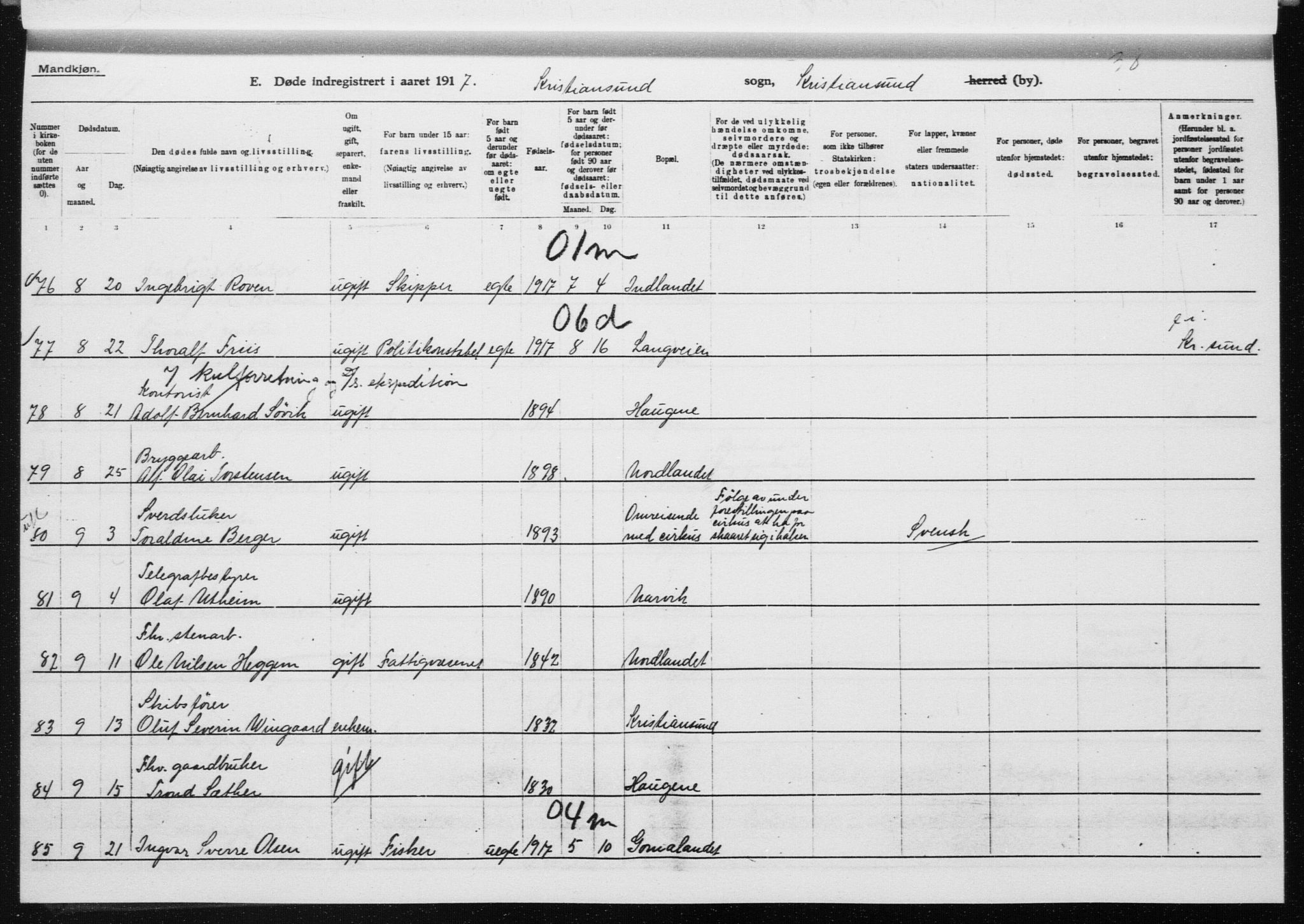 Ministerialprotokoller, klokkerbøker og fødselsregistre - Møre og Romsdal, AV/SAT-A-1454/572/L0863: Parish register (official) no. 572D07, 1917-1935