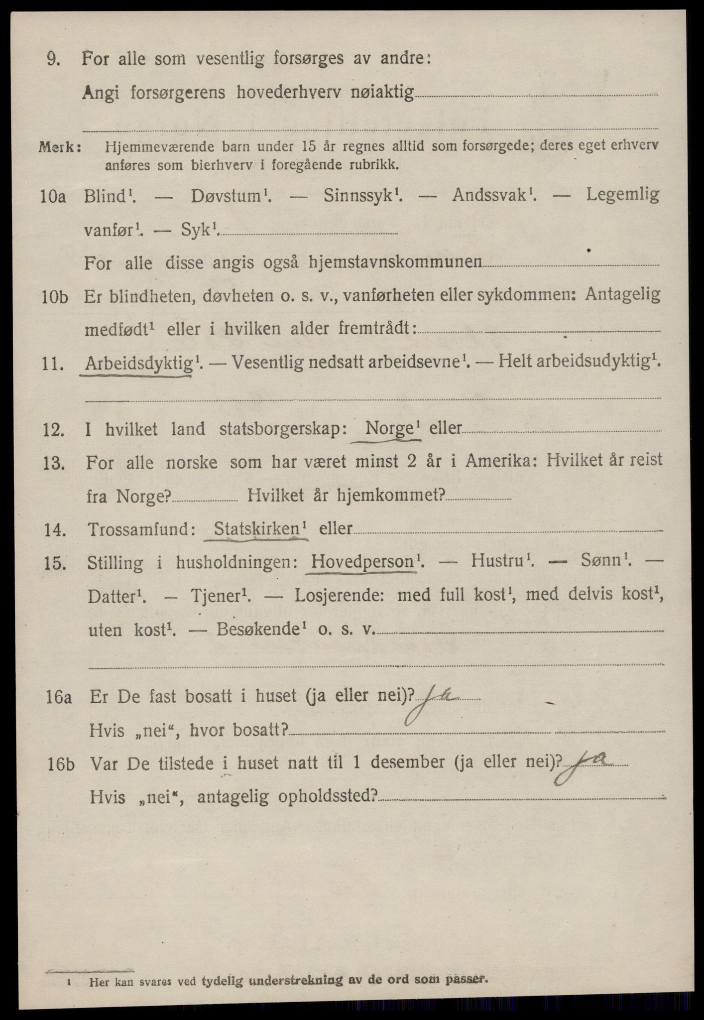 SAT, 1920 census for Fræna, 1920, p. 5092