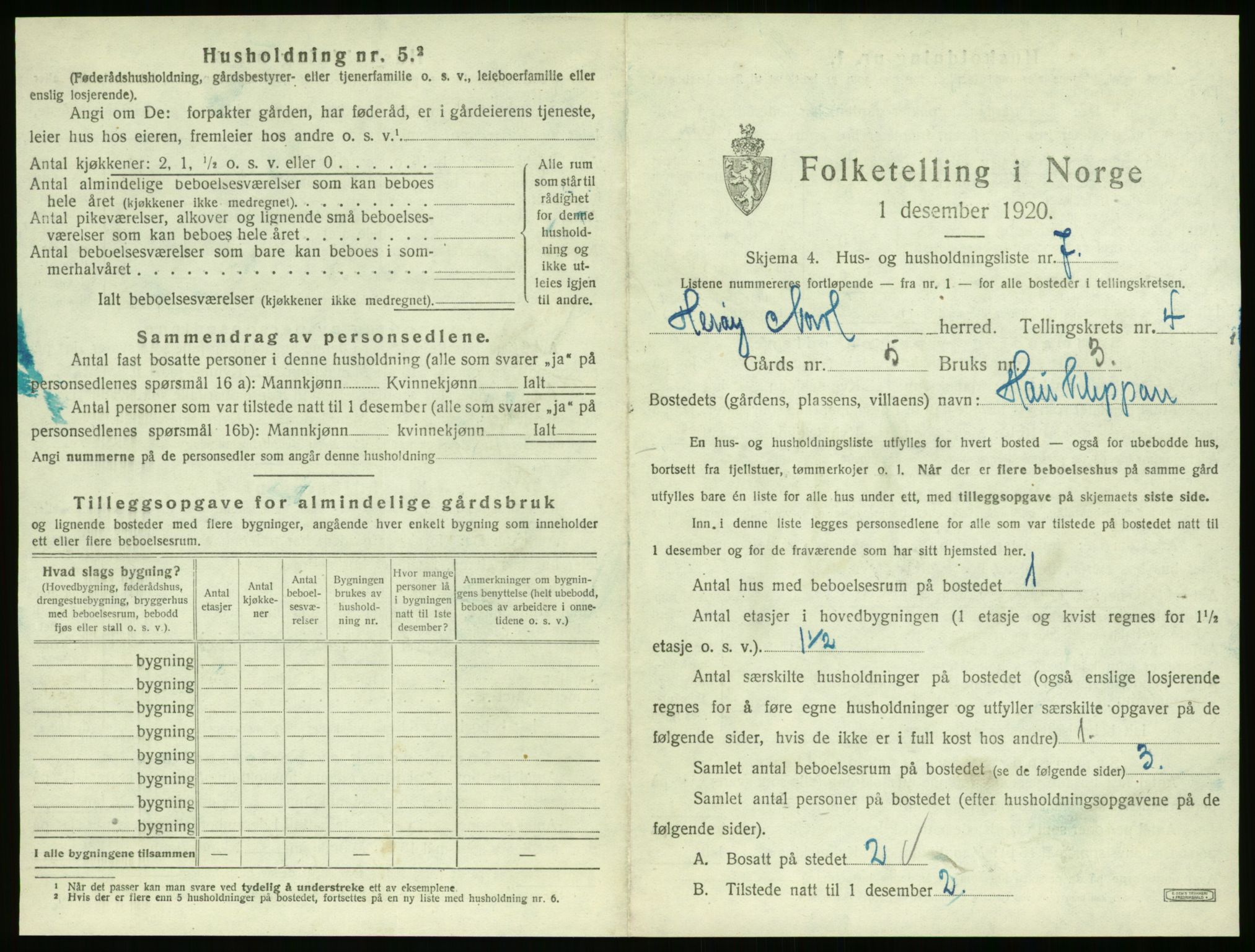SAT, 1920 census for Herøy, 1920, p. 312
