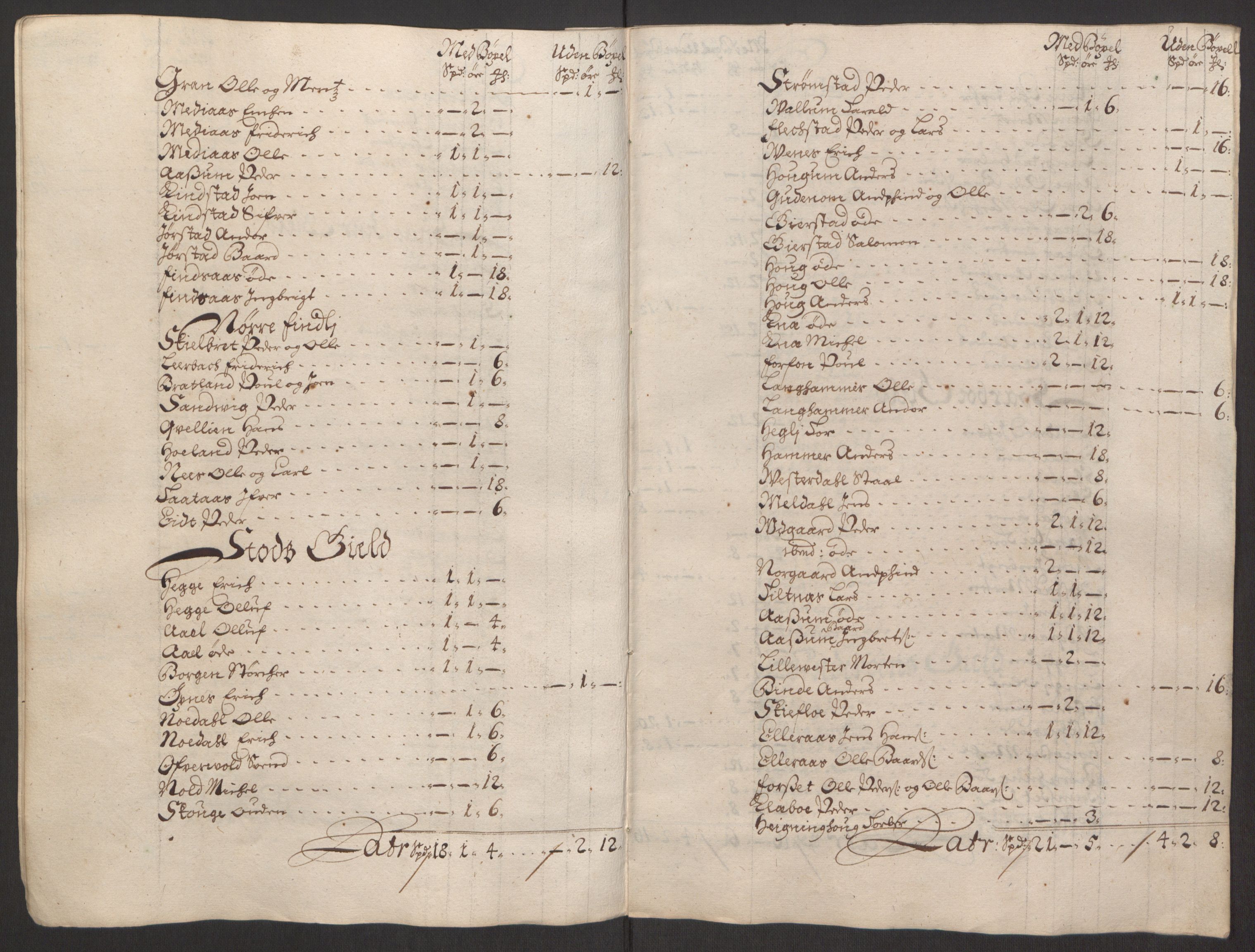 Rentekammeret inntil 1814, Reviderte regnskaper, Fogderegnskap, AV/RA-EA-4092/R63/L4309: Fogderegnskap Inderøy, 1695-1697, p. 463