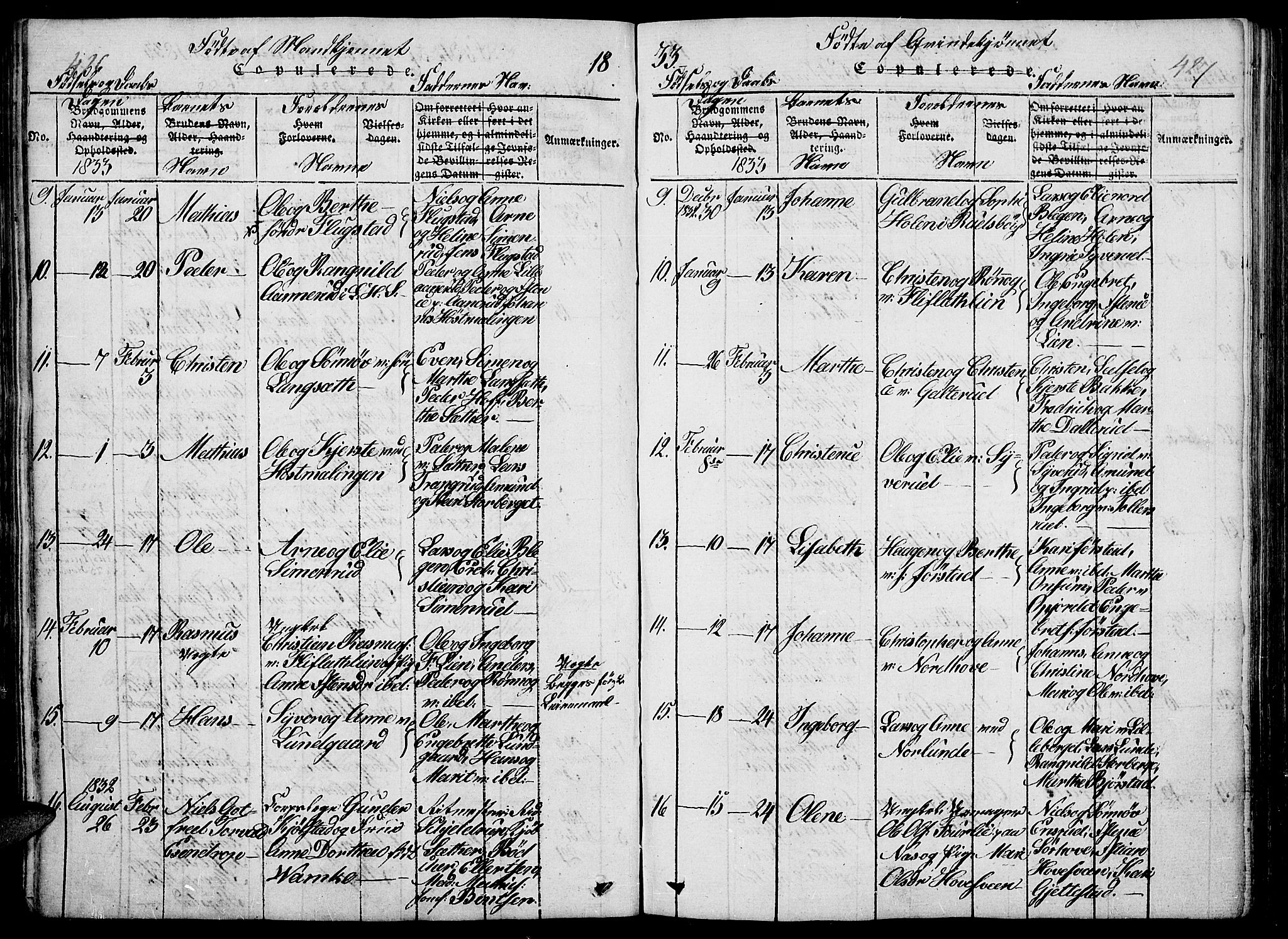 Fåberg prestekontor, SAH/PREST-086/H/Ha/Haa/L0003: Parish register (official) no. 3, 1818-1833, p. 426-427