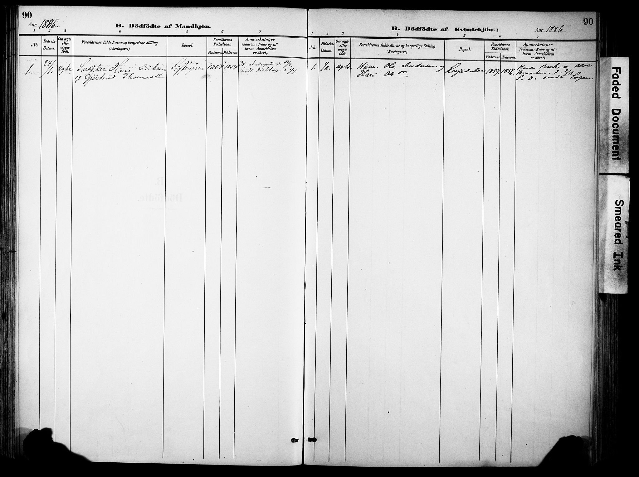 Sør-Aurdal prestekontor, SAH/PREST-128/H/Ha/Haa/L0009: Parish register (official) no. 9, 1886-1906, p. 90