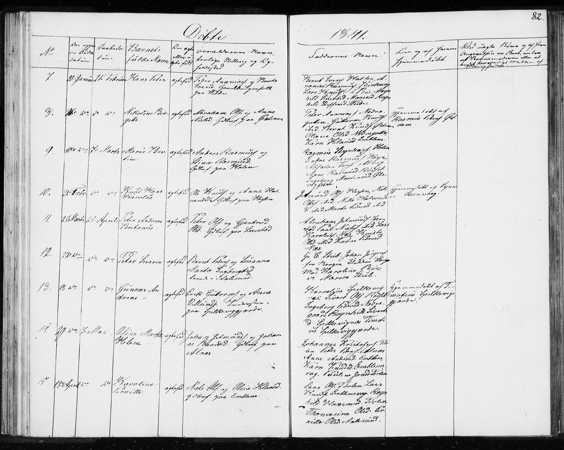 Ministerialprotokoller, klokkerbøker og fødselsregistre - Møre og Romsdal, SAT/A-1454/528/L0414: Curate's parish register no. 528B02, 1833-1844, p. 82