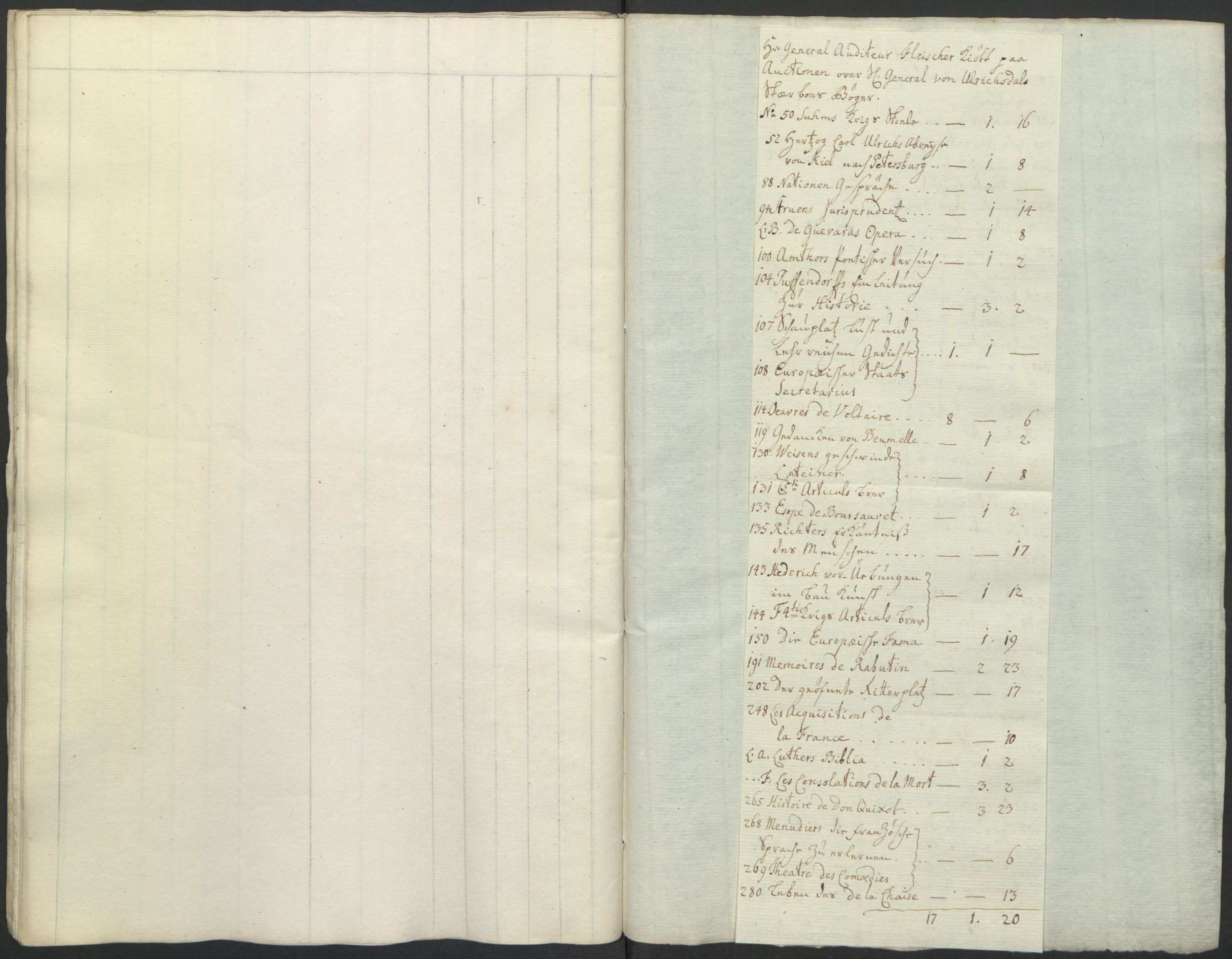 Forsvaret, Generalauditøren, AV/RA-RAFA-1772/F/Fj/Fja/L0037: --, 1737-1820, p. 27