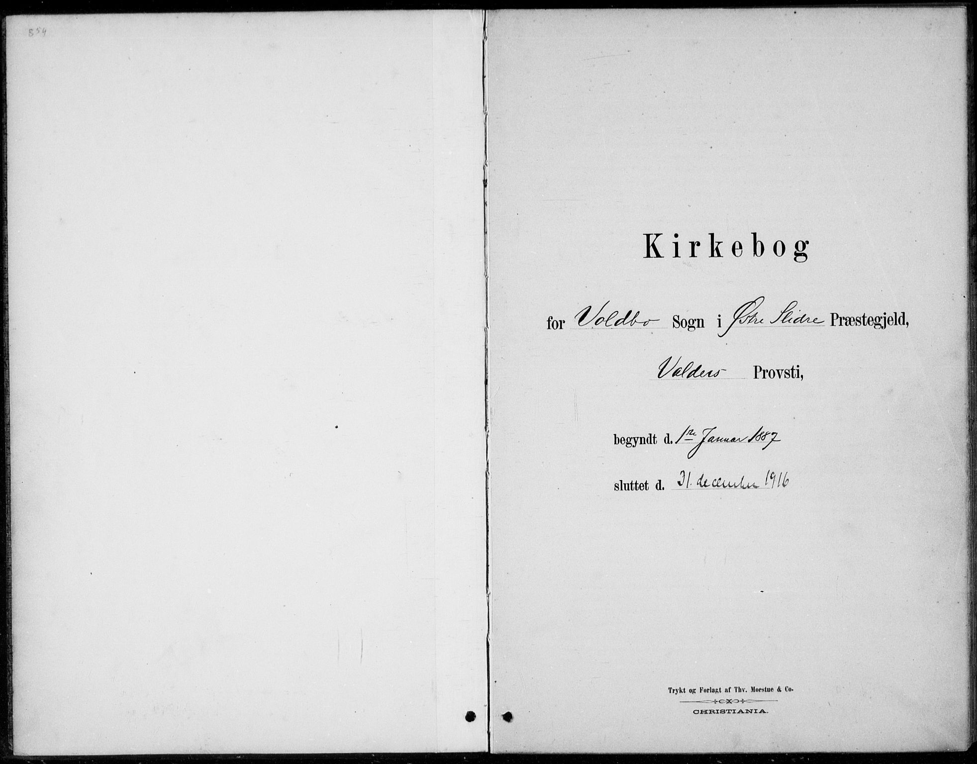 Øystre Slidre prestekontor, SAH/PREST-138/H/Ha/Haa/L0005: Parish register (official) no. 5, 1887-1916