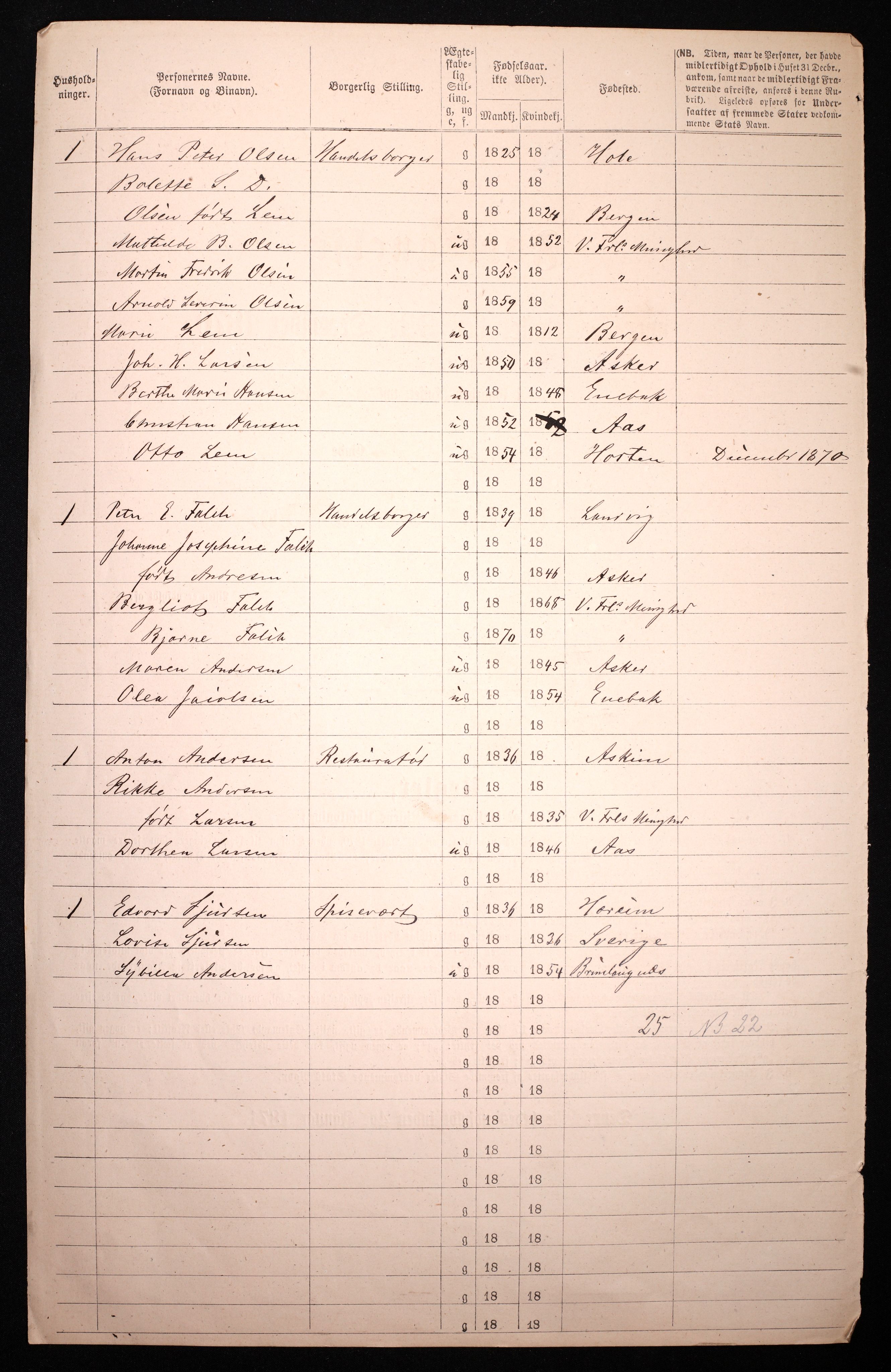 RA, 1870 census for 0301 Kristiania, 1870, p. 503