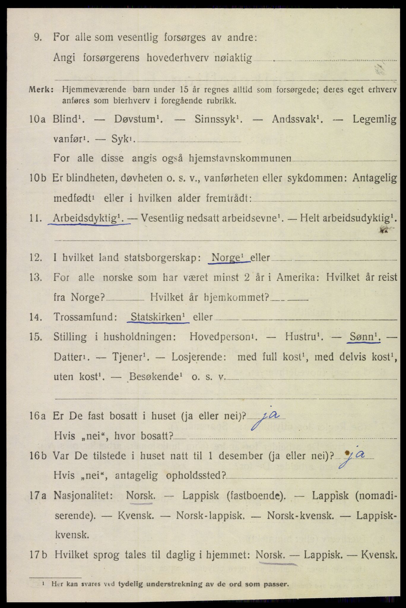 SAT, 1920 census for Inderøy, 1920, p. 4688