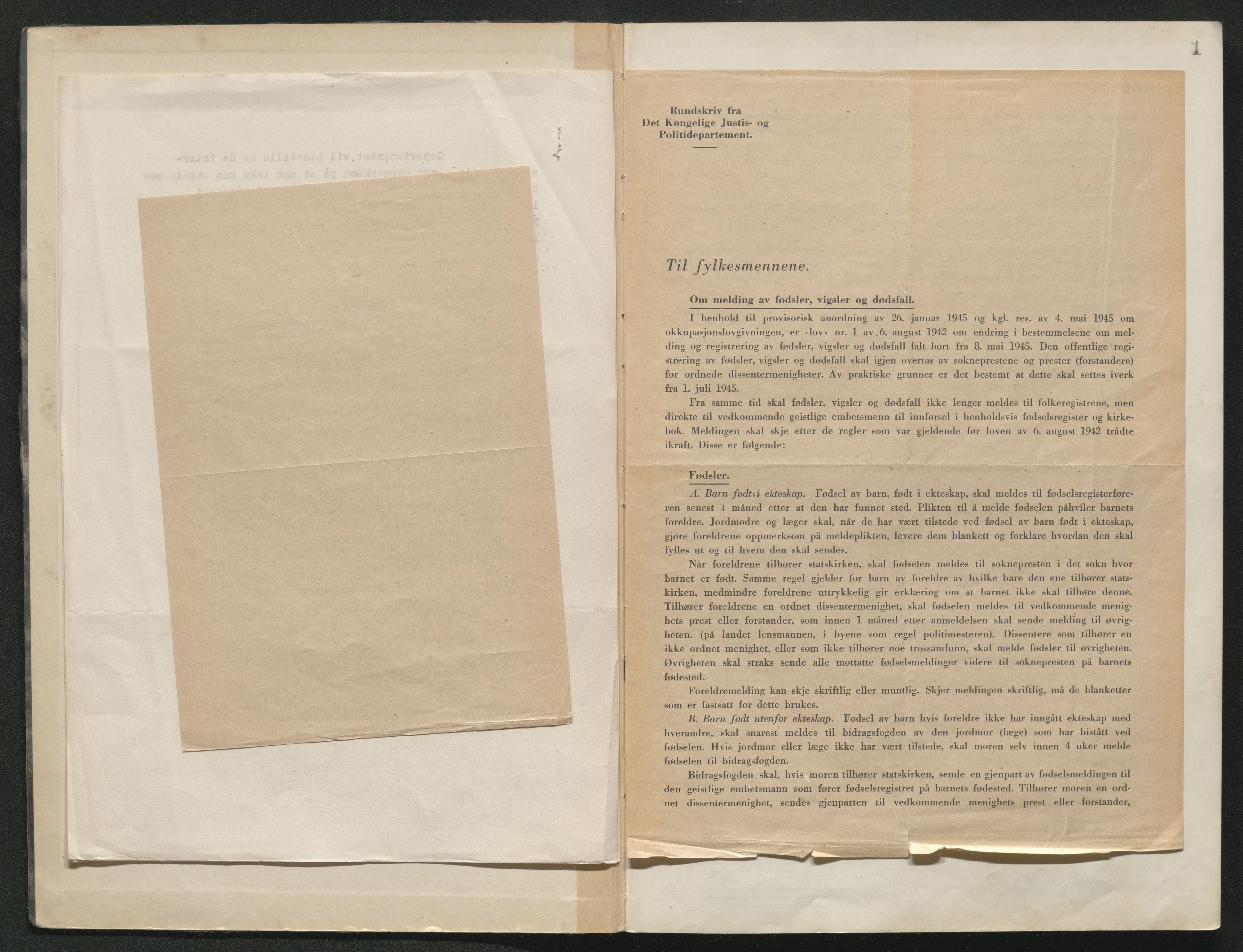 Ringerike sorenskriveri, AV/SAKO-A-105/L/Lc/L0004: Vigselsbok, 1944-1947