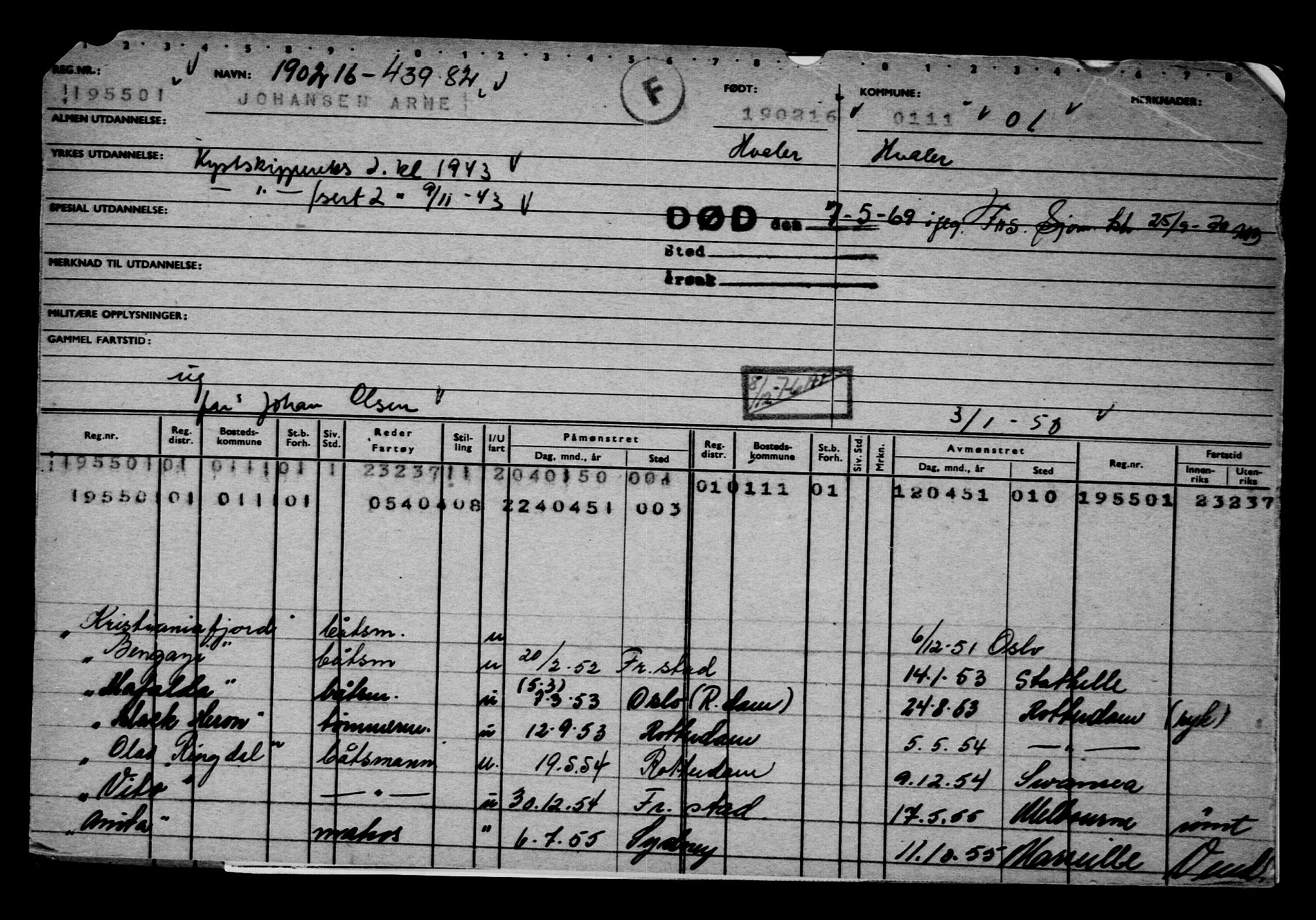 Direktoratet for sjømenn, AV/RA-S-3545/G/Gb/L0136: Hovedkort, 1916, p. 710