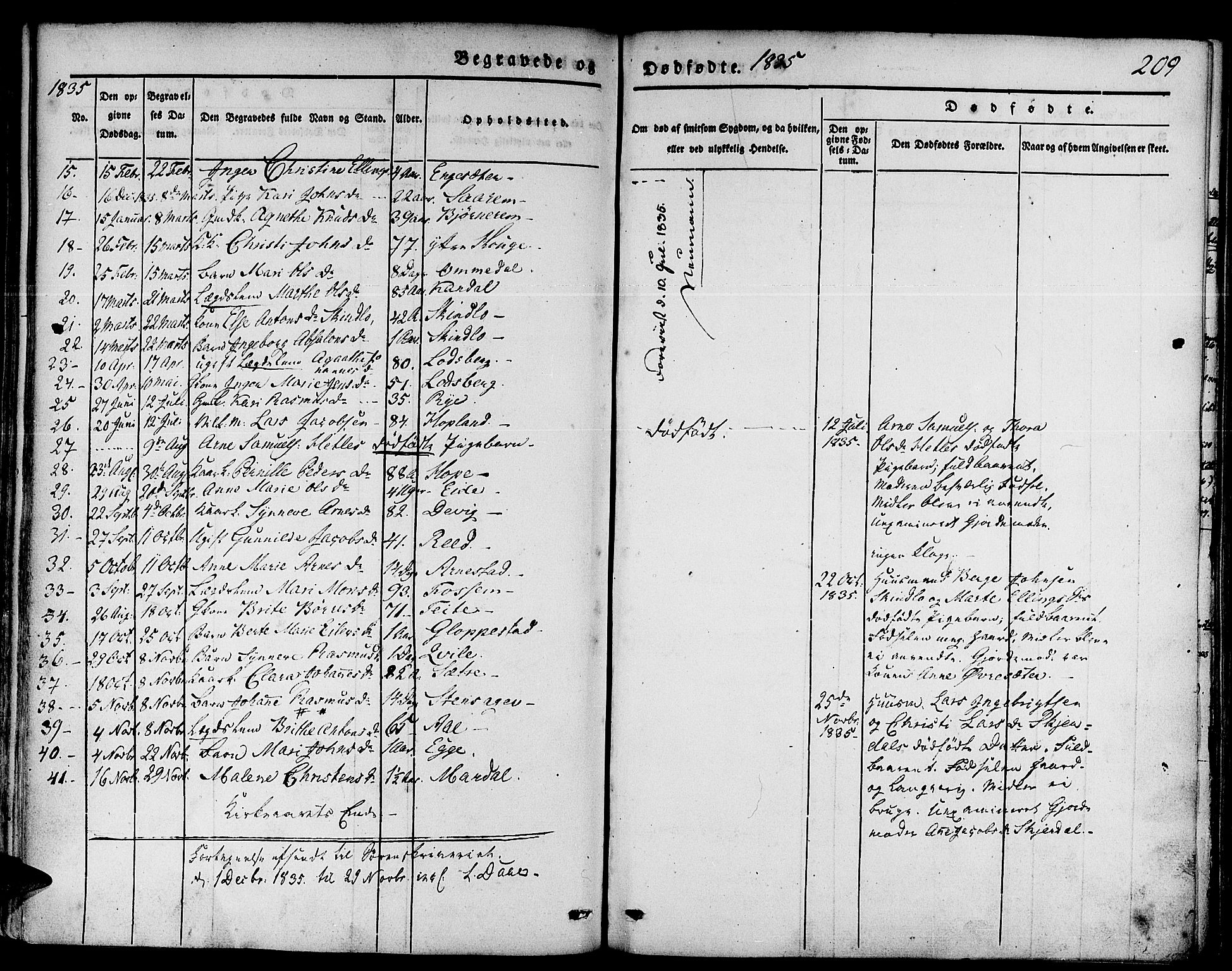 Gloppen sokneprestembete, AV/SAB-A-80101/H/Haa/Haaa/L0007: Parish register (official) no. A 7, 1827-1837, p. 210