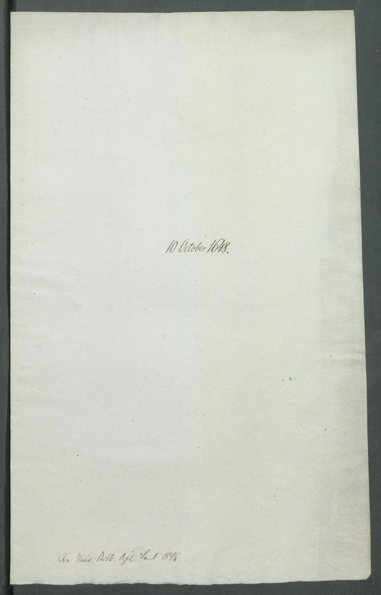 Riksarkivets diplomsamling, RA/EA-5965/F02/L0161: Dokumenter, 1648, p. 86