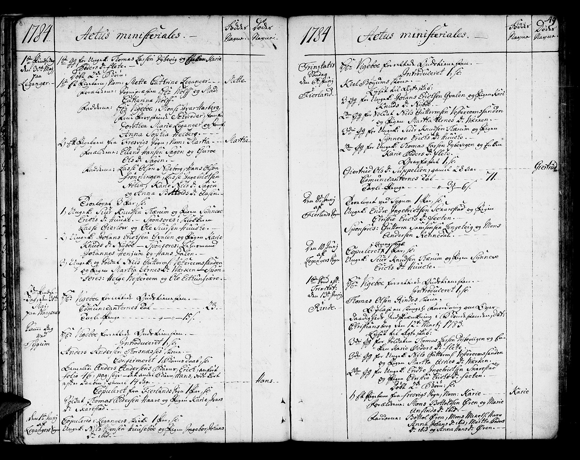 Leikanger sokneprestembete, SAB/A-81001: Parish register (official) no. A 4, 1770-1791, p. 49