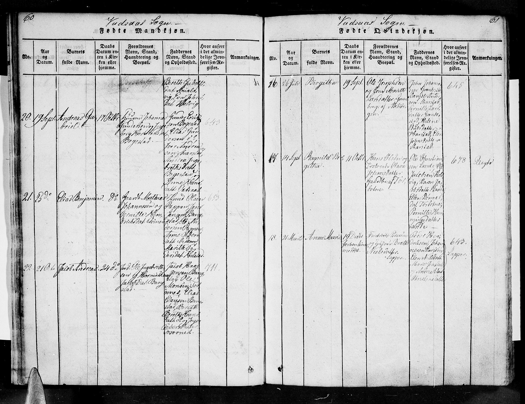 Ministerialprotokoller, klokkerbøker og fødselsregistre - Nordland, AV/SAT-A-1459/810/L0142: Parish register (official) no. 810A06 /1, 1819-1841, p. 60-61