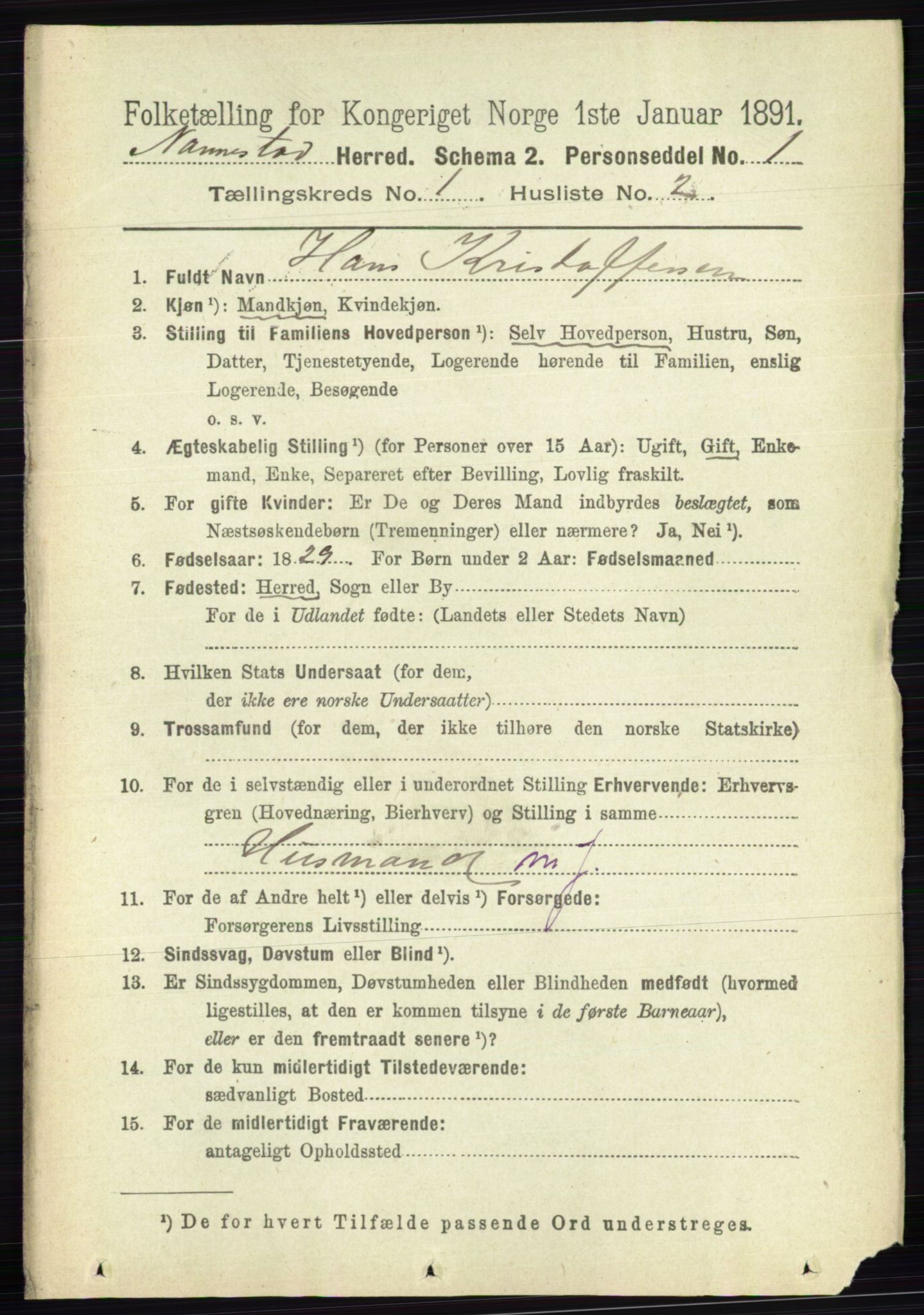 RA, 1891 census for 0238 Nannestad, 1891, p. 128