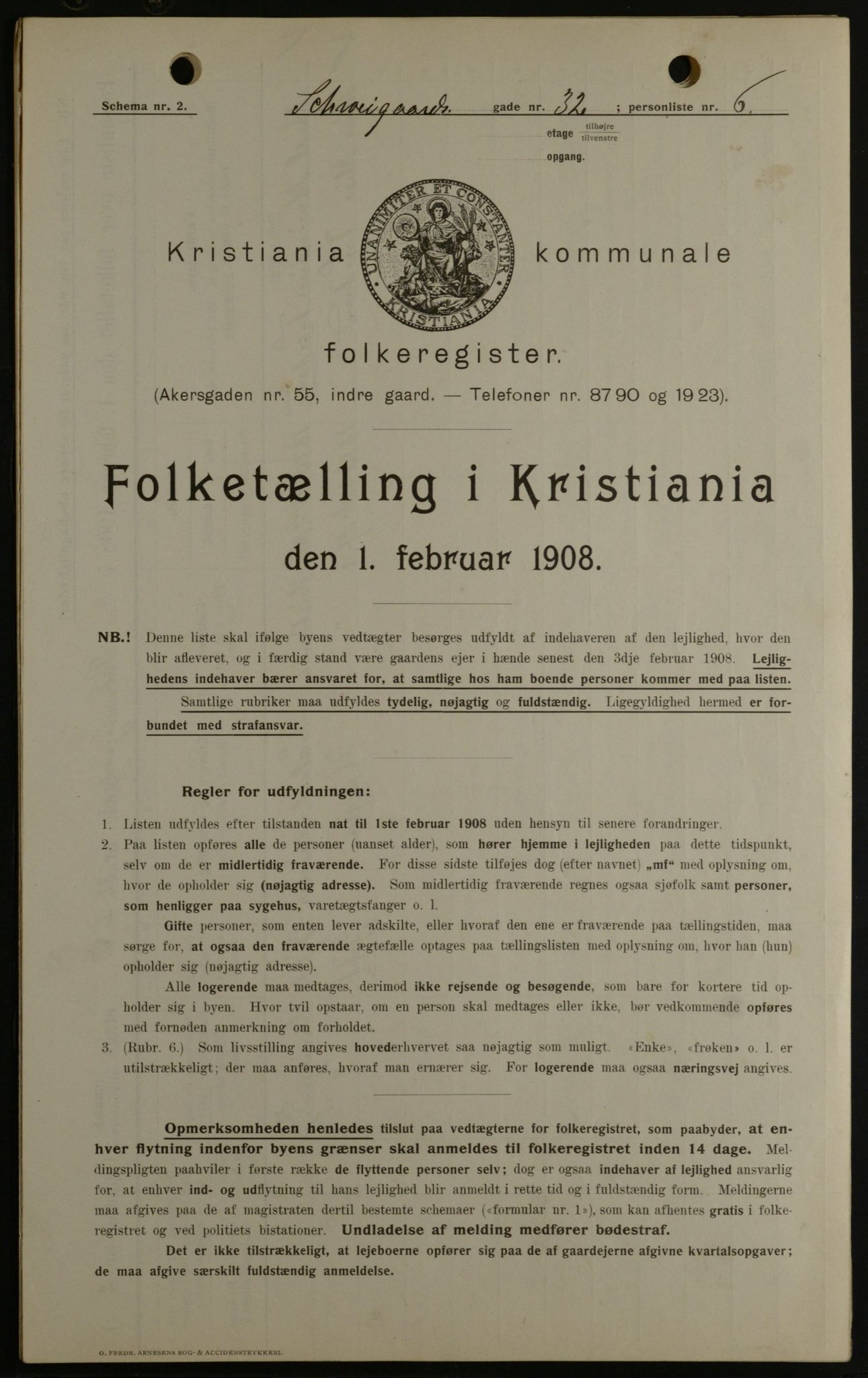 OBA, Municipal Census 1908 for Kristiania, 1908, p. 81793