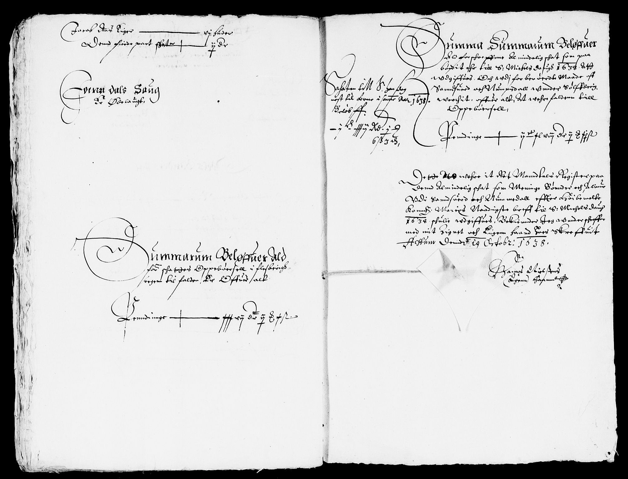 Rentekammeret inntil 1814, Reviderte regnskaper, Lensregnskaper, AV/RA-EA-5023/R/Rb/Rbn/L0002: Numedal og Sandsvær len, 1638-1643