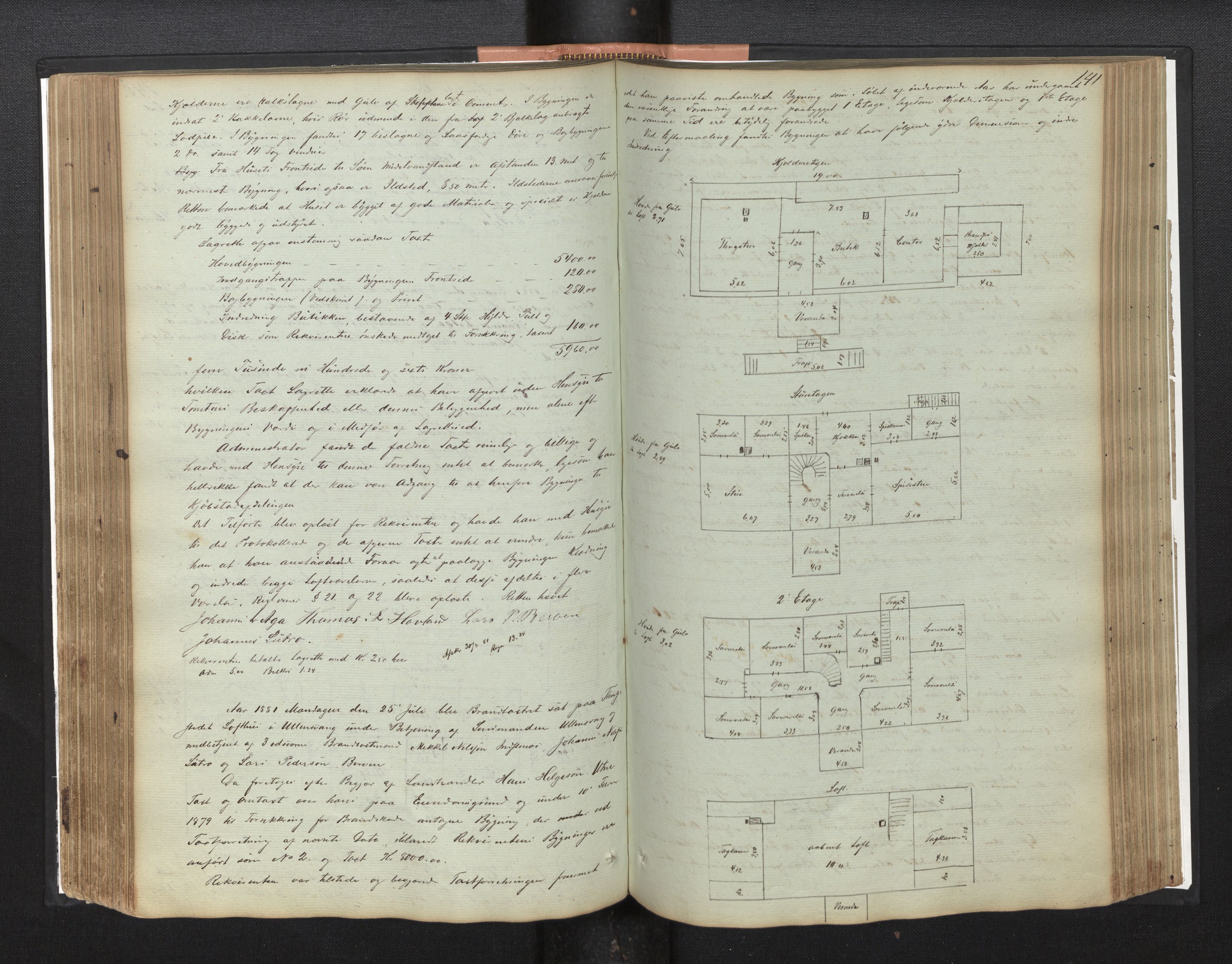 Lensmannen i Ullensvang, AV/SAB-A-35501/0012/L0001: Branntakstprotokoll, 1846-1929, p. 140b-141a