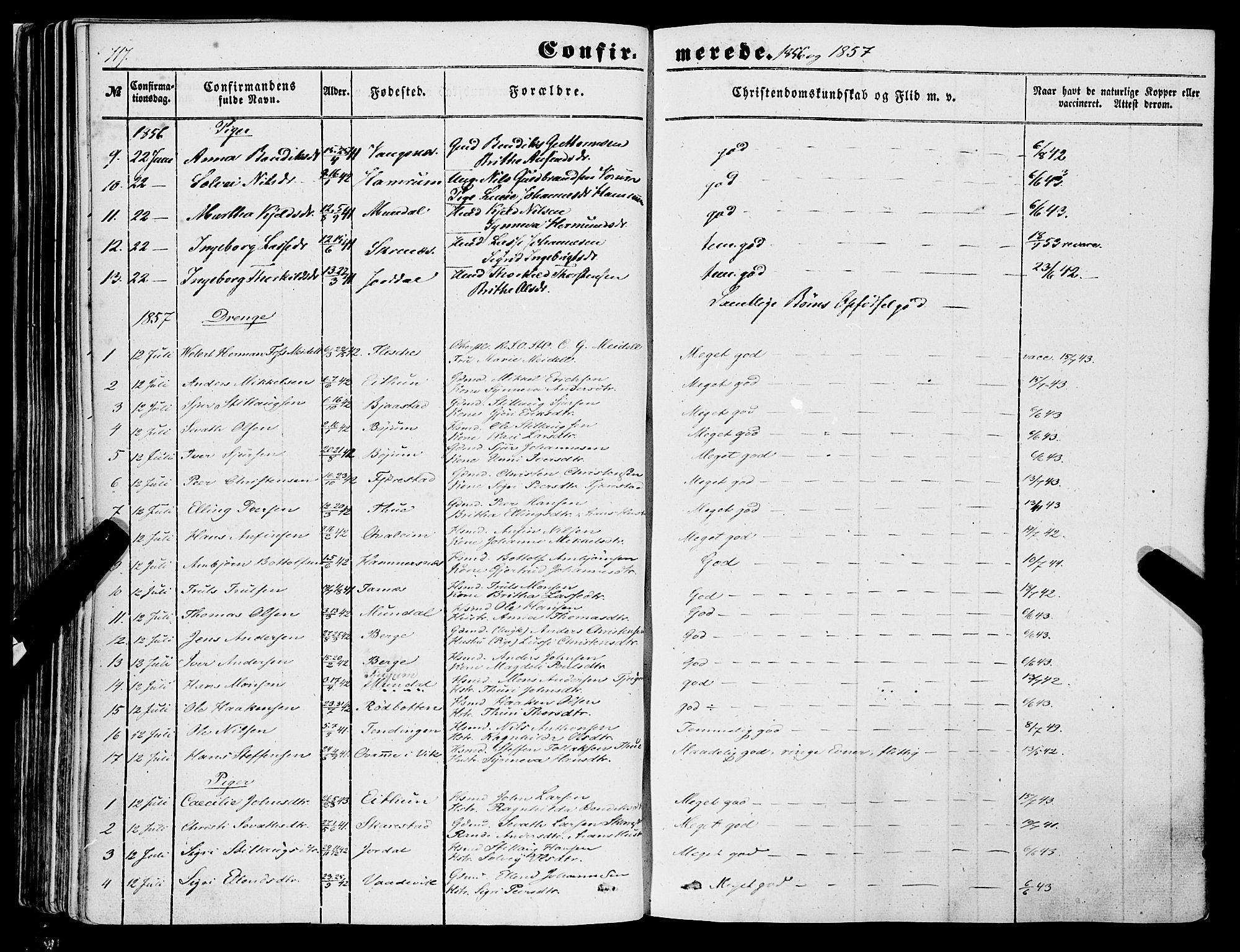 Balestrand sokneprestembete, AV/SAB-A-79601/H/Haa/Haaa/L0002: Parish register (official) no. A 2, 1847-1866, p. 117