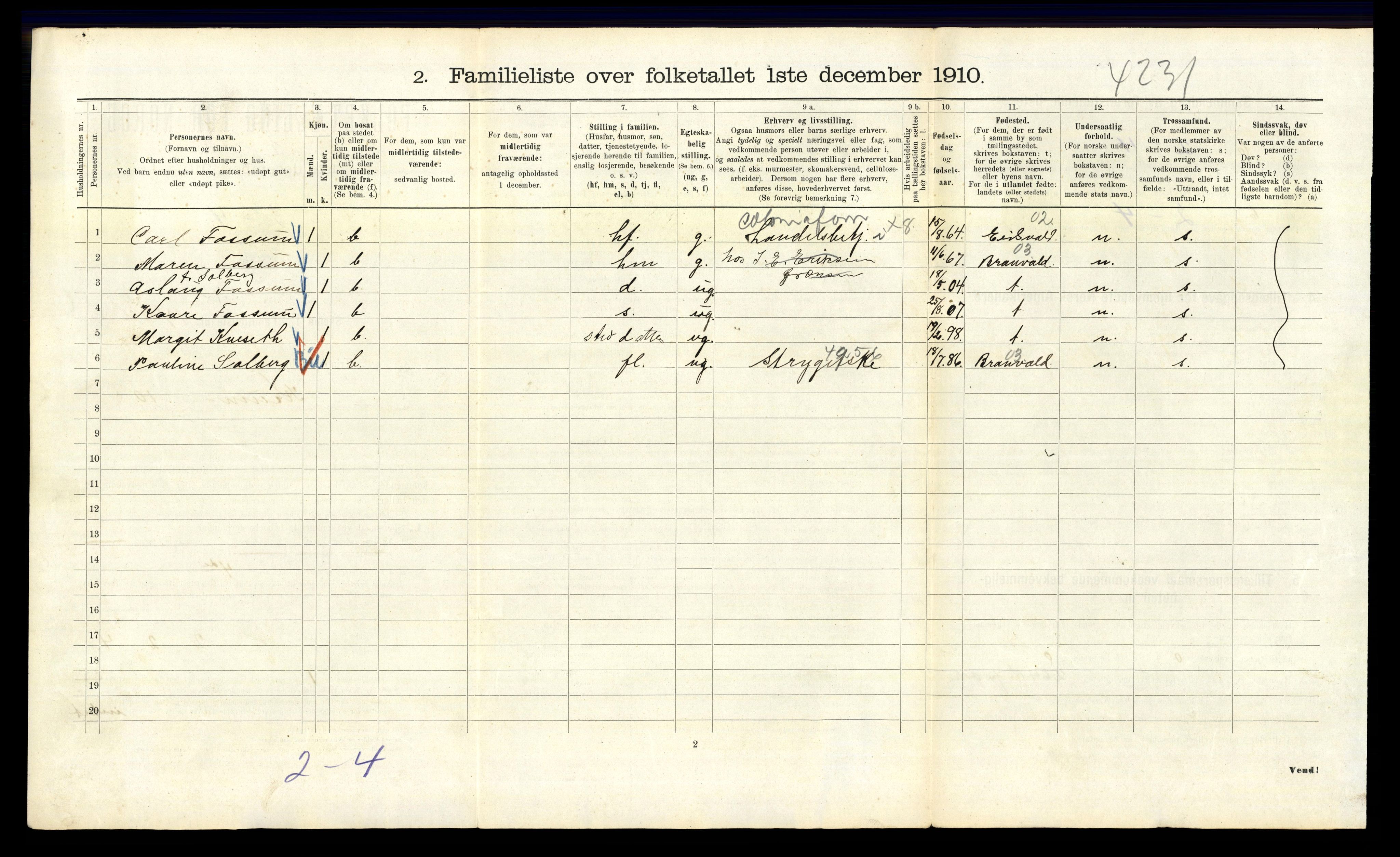 RA, 1910 census for Kristiania, 1910, p. 53584