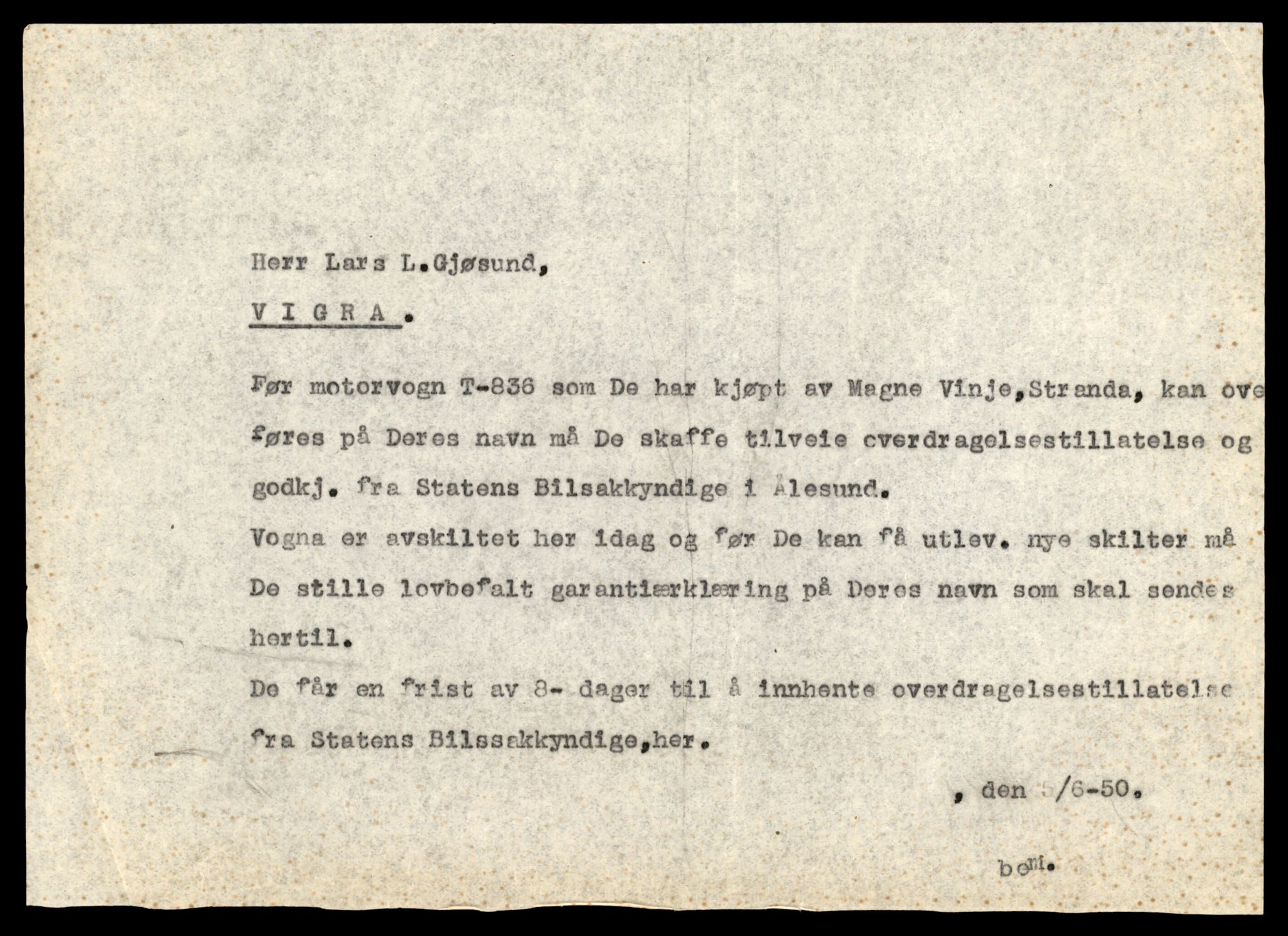 Møre og Romsdal vegkontor - Ålesund trafikkstasjon, AV/SAT-A-4099/F/Fe/L0008: Registreringskort for kjøretøy T 747 - T 894, 1927-1998, p. 2174