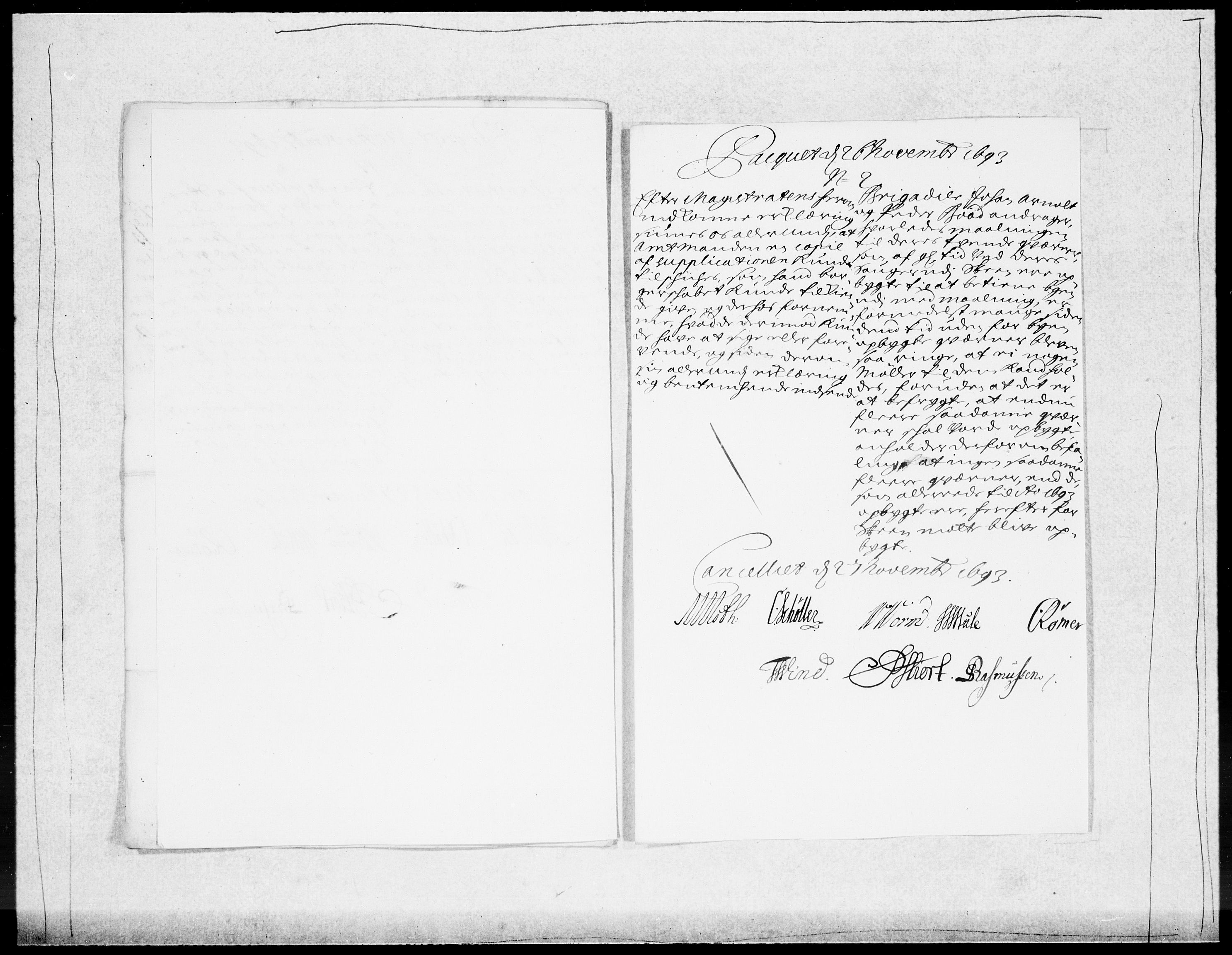 Danske Kanselli 1572-1799, AV/RA-EA-3023/F/Fc/Fcc/Fcca/L0046: Norske innlegg 1572-1799, 1693-1695, p. 102