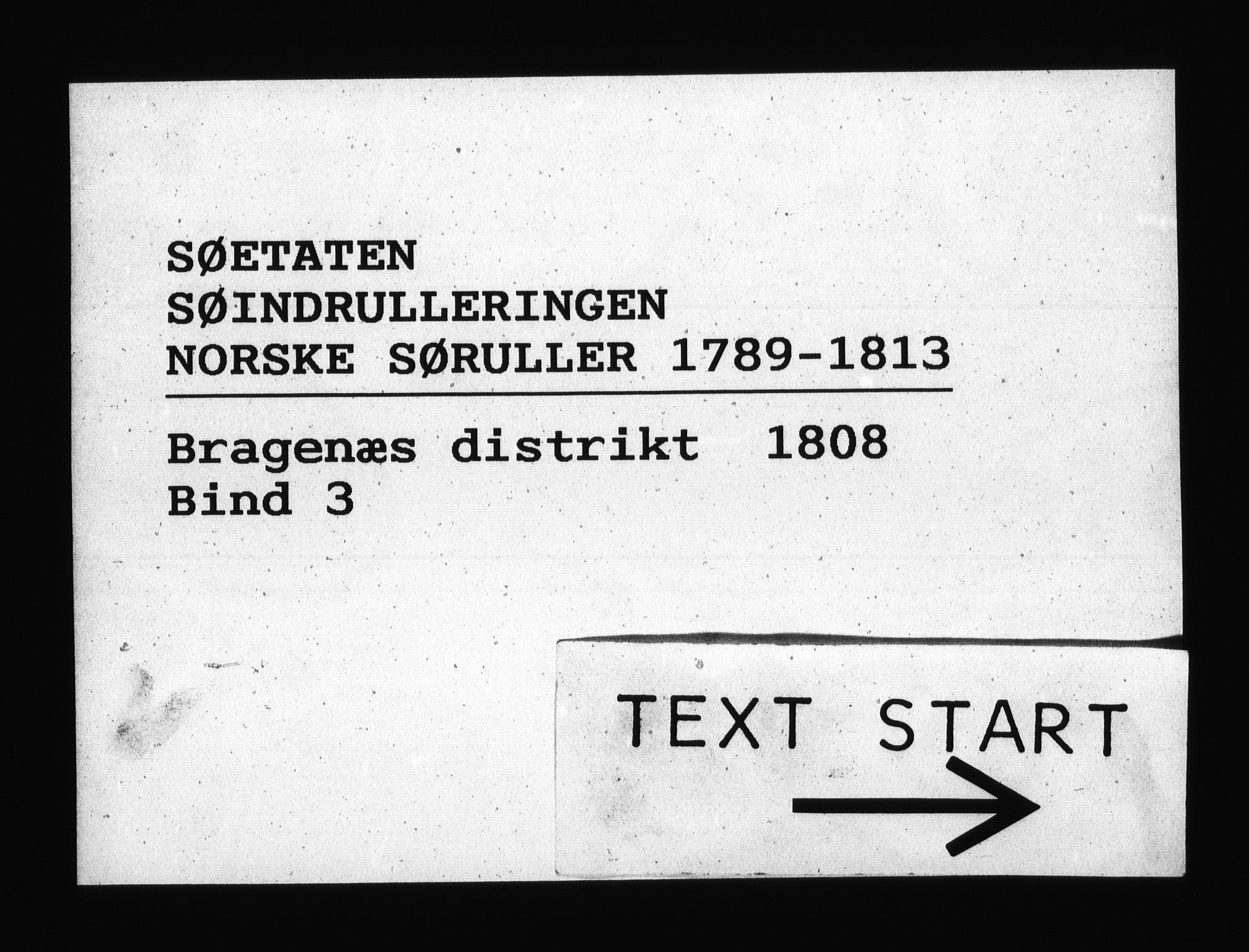 Sjøetaten, RA/EA-3110/F/L0154: Bragernes distrikt, bind 3, 1808